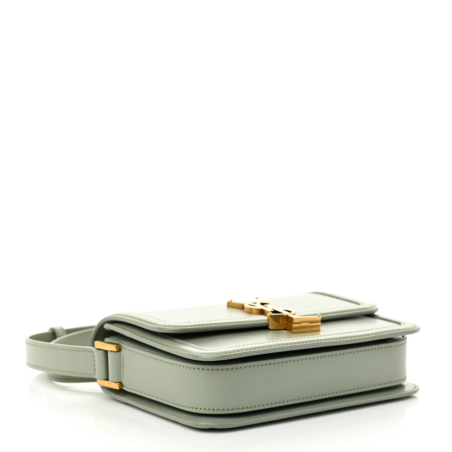 Smooth Calfskin Small Solferino Satchel Acqua