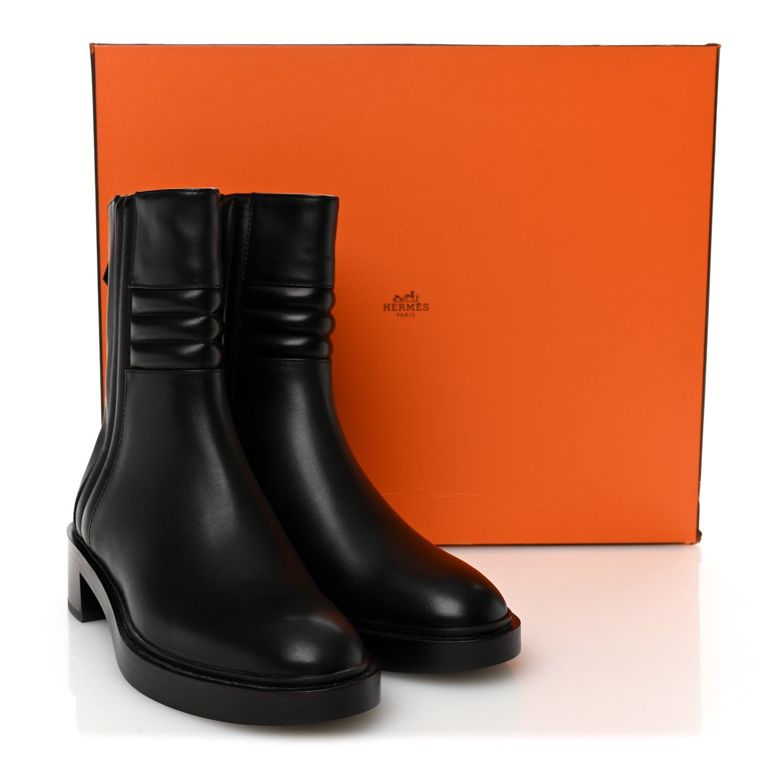 Calfskin Harper Ankle Boots 37.5 Black