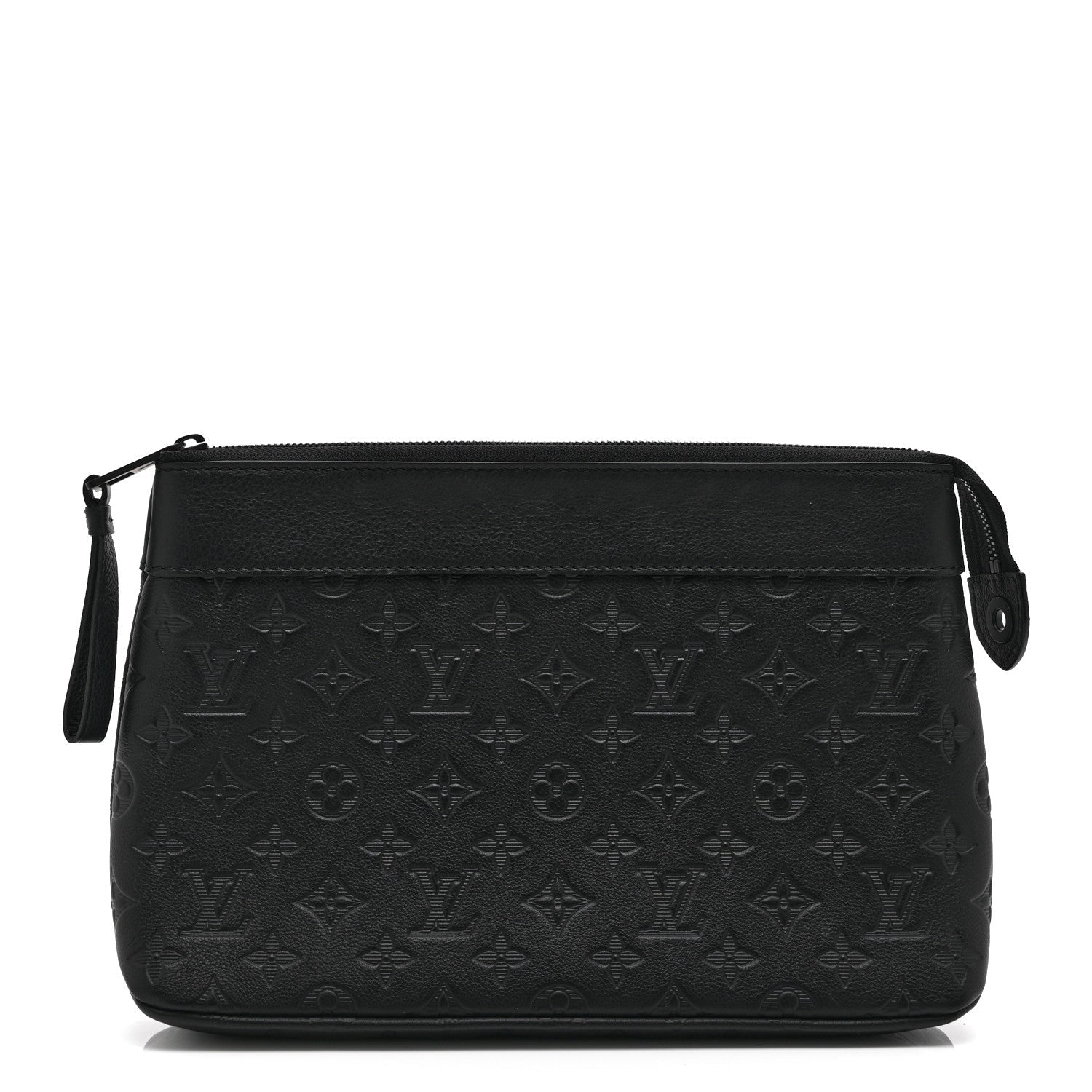 Shadow Calfskin Monogram Pochette Voyage Souple Black