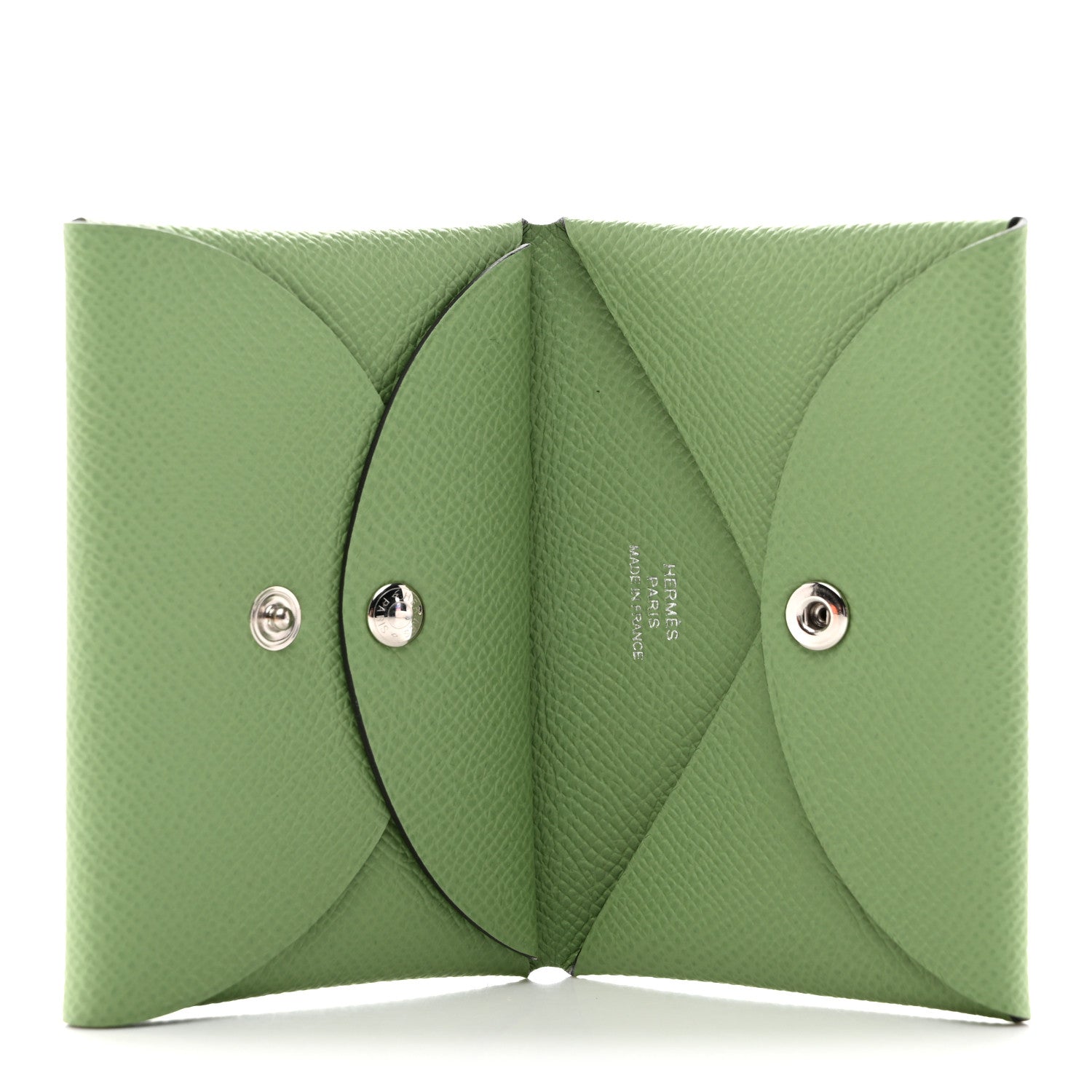 Epsom Calvi Duo Card Case Vert Criquet