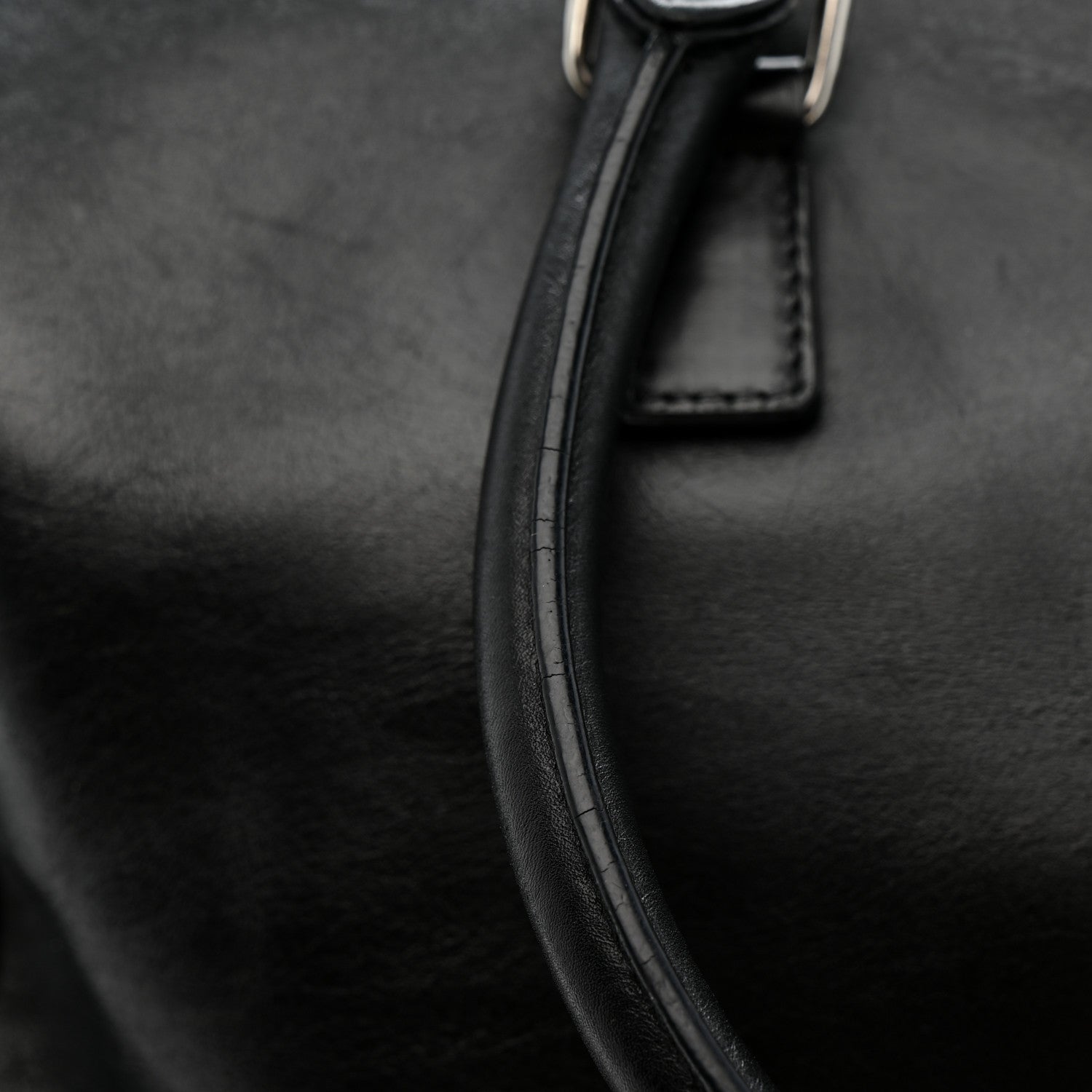 Calfskin Studded Classic Duffle 6 Black