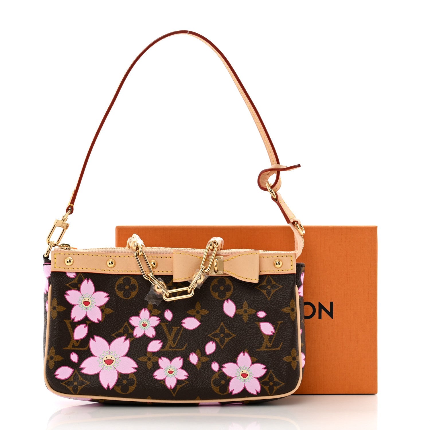LV X TM Monogram Pochette Accessories Sakura Brown