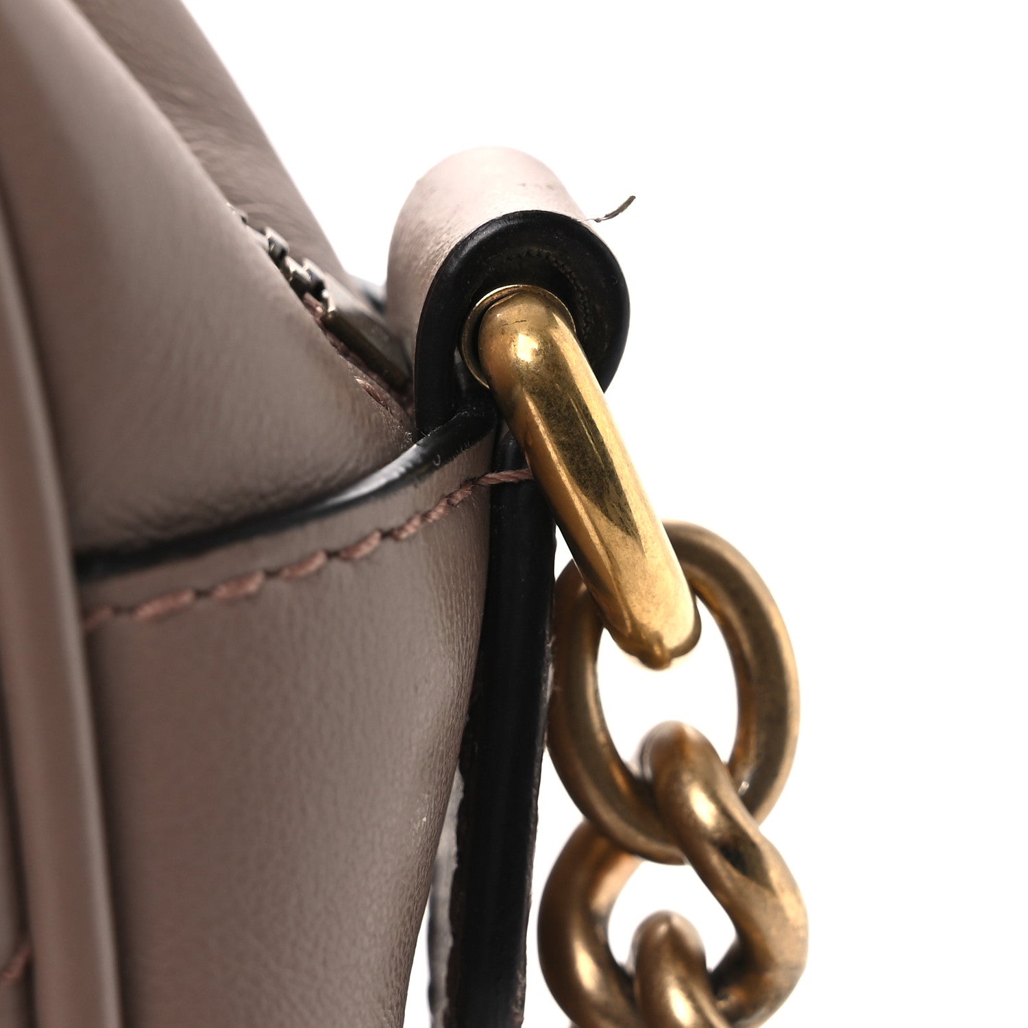 Calfskin Matelasse Small GG Marmont Chain Shoulder Bag Porcelain Rose