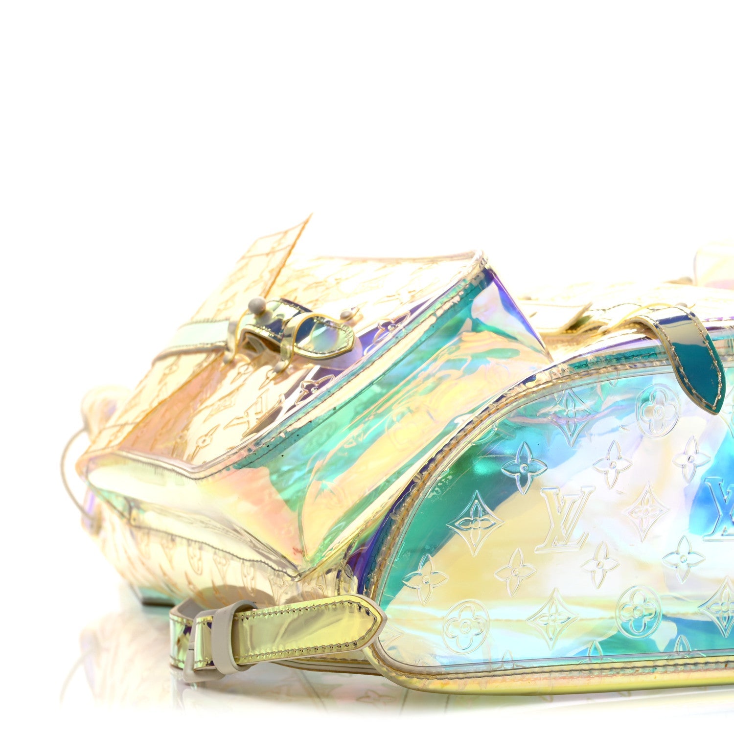 PVC Monogram Christopher Backpack GM Iridescent Prism