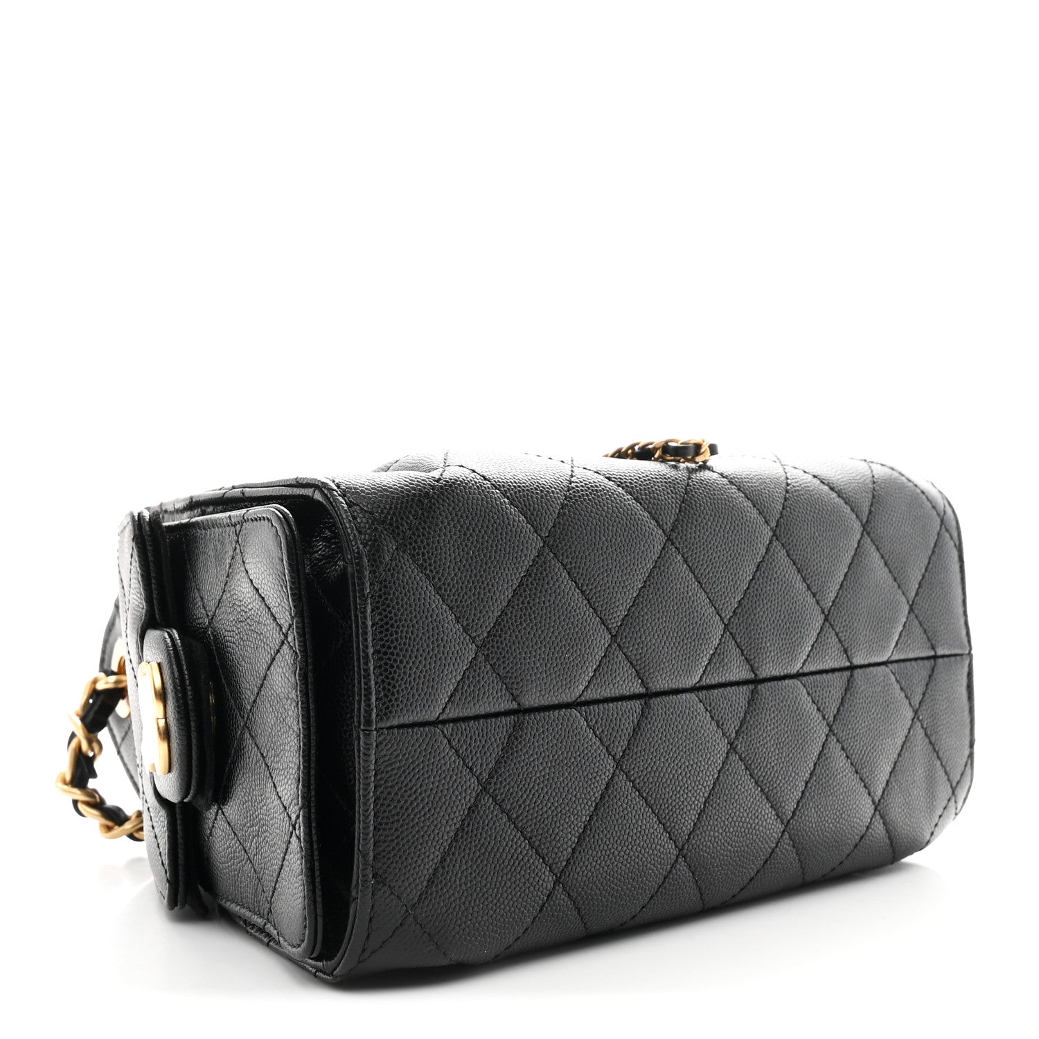Caviar Quilted Mini Chanel 25 Handbag Black