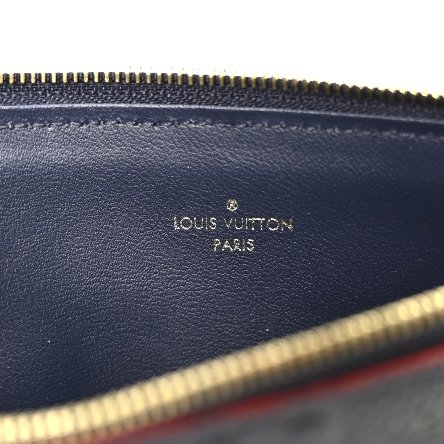 Empreinte Pochette Felicie Chain Wallet Marine Rouge