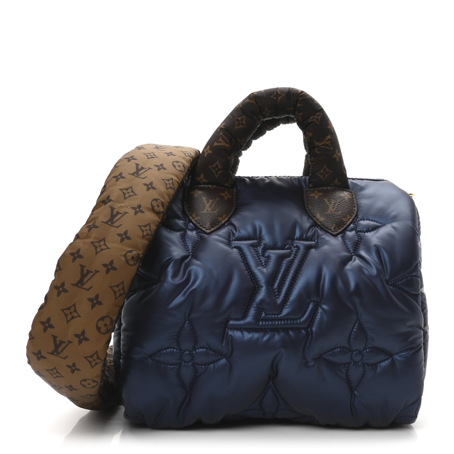 Econyl Mini Monogram Pillow Speedy Bandouliere 25 Navy