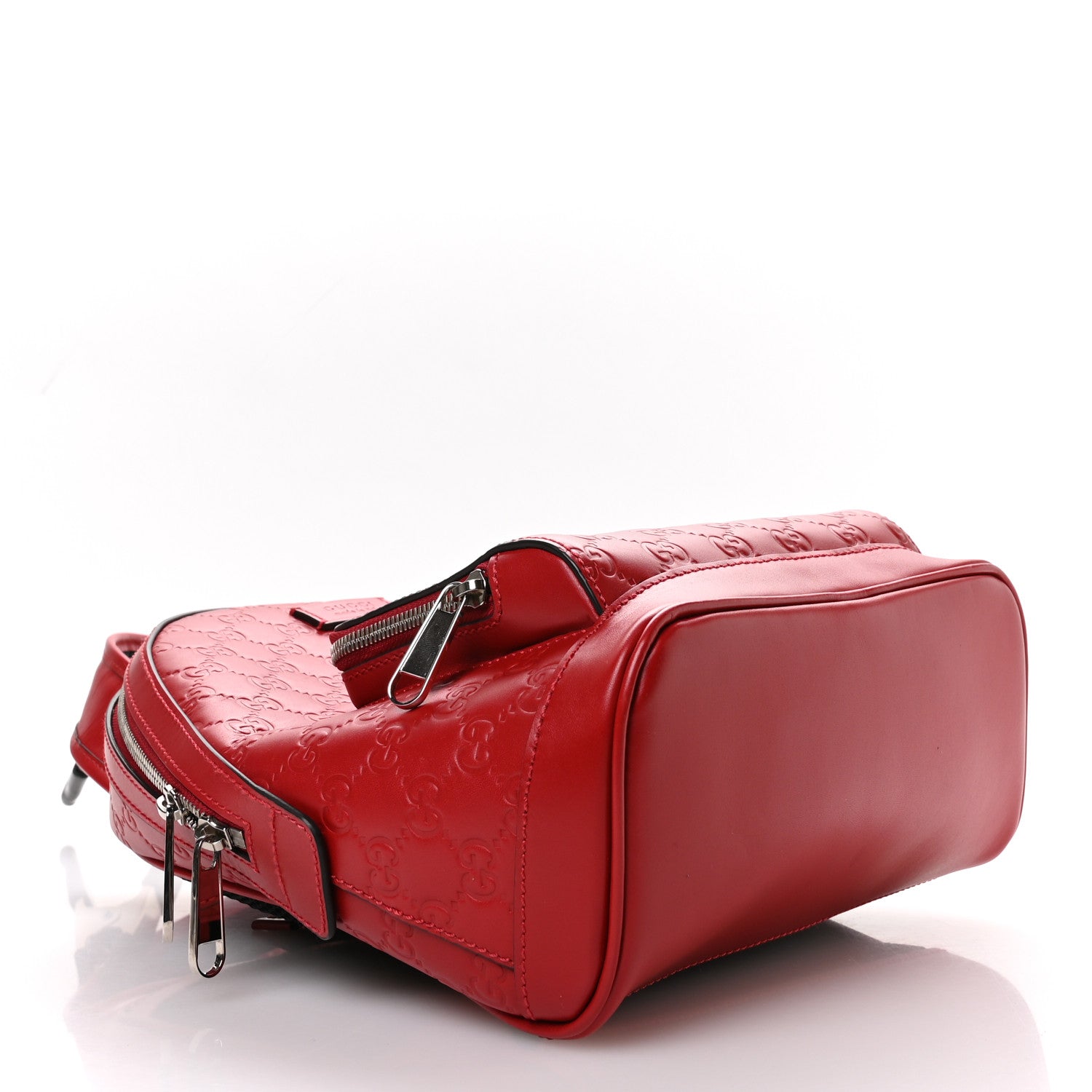 Guccissima Signature Small Day Backpack Hibiscus Red