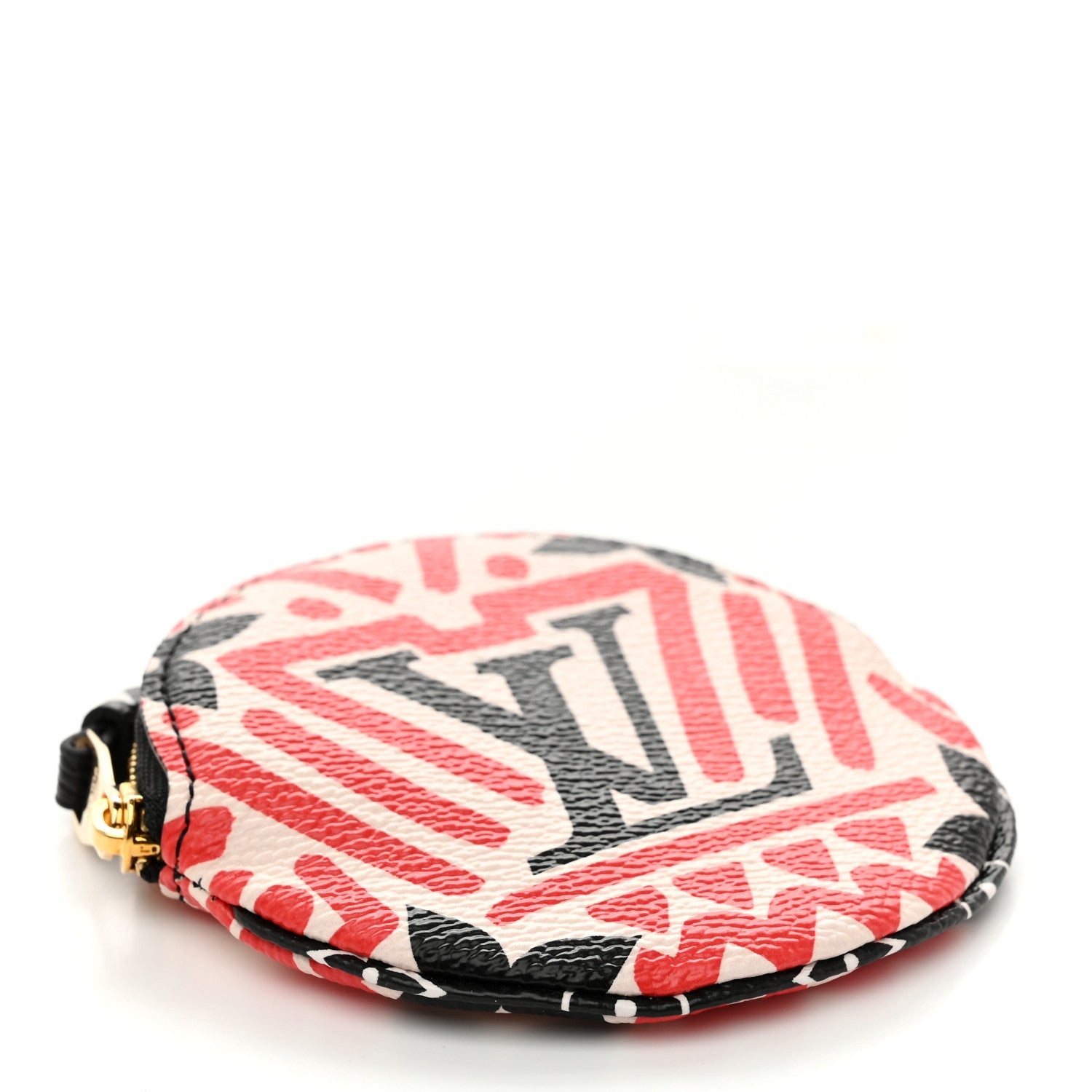 Monogram Giant Crafty Round Coin Purse Creme Rouge