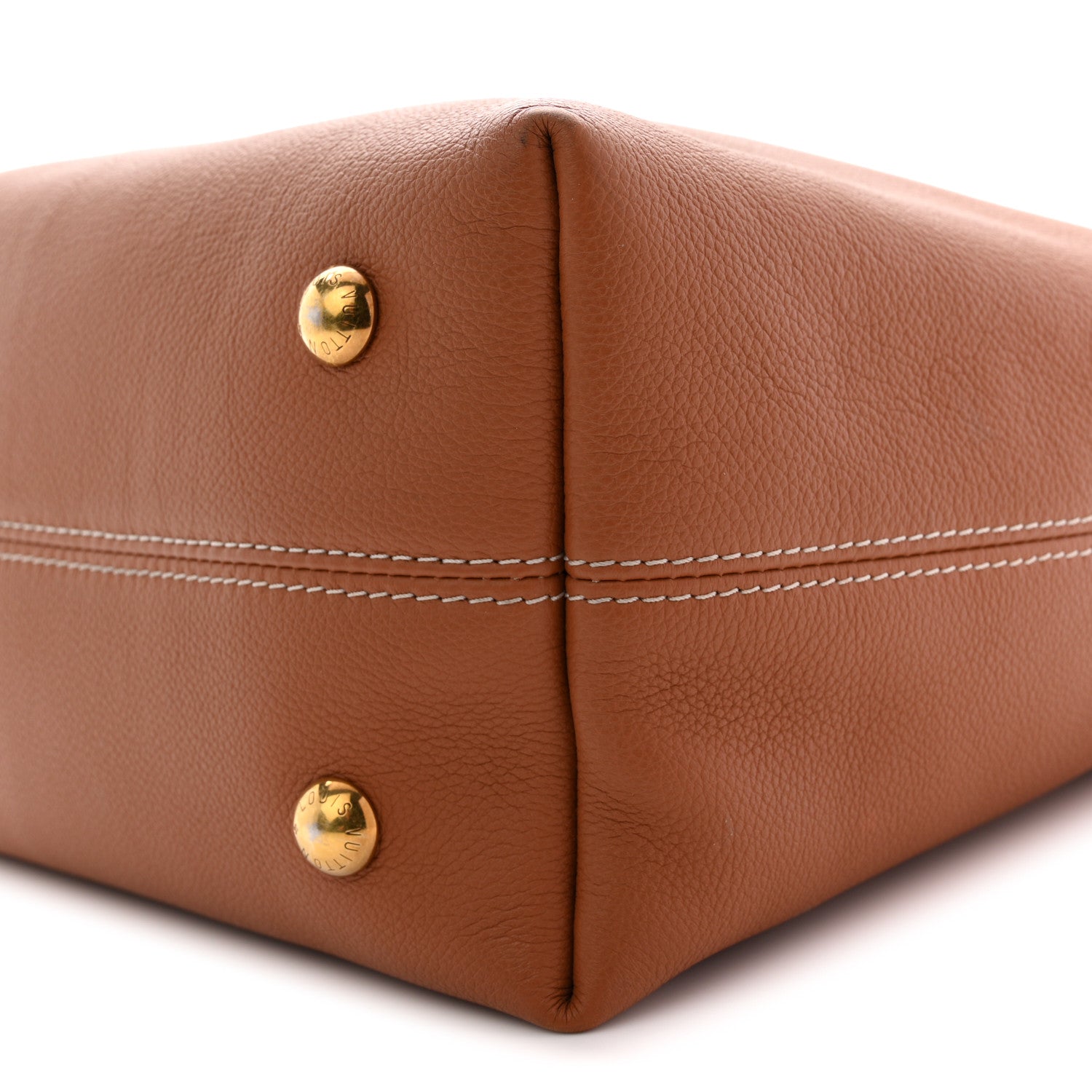 Grained Calfskin Low Key Hobo PM Cognac