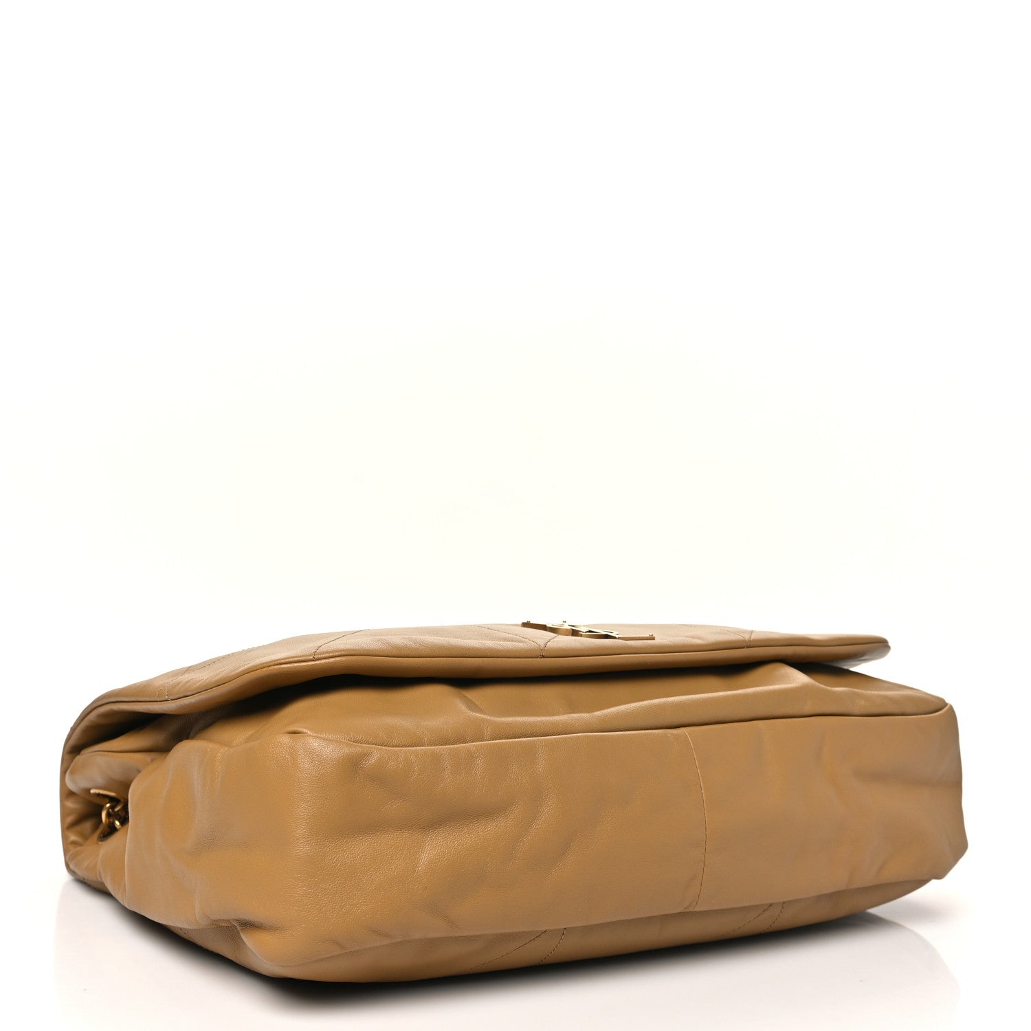 Lambskin Matelasse Monogram Large Jamie 4.3 Tabac Brown