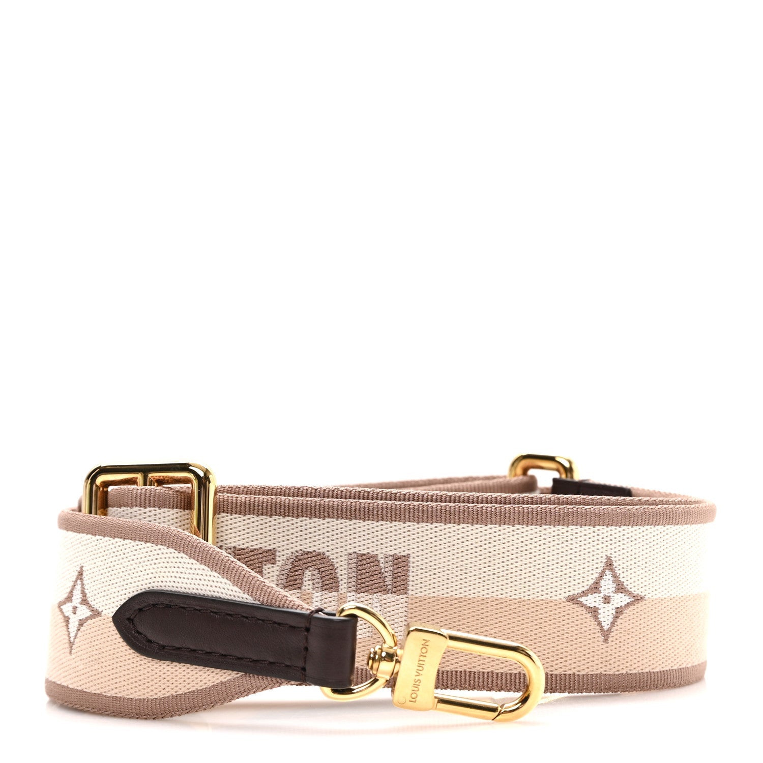 Jacquard Speedy Bandouliere 20 Shoulder Strap Beige Brown