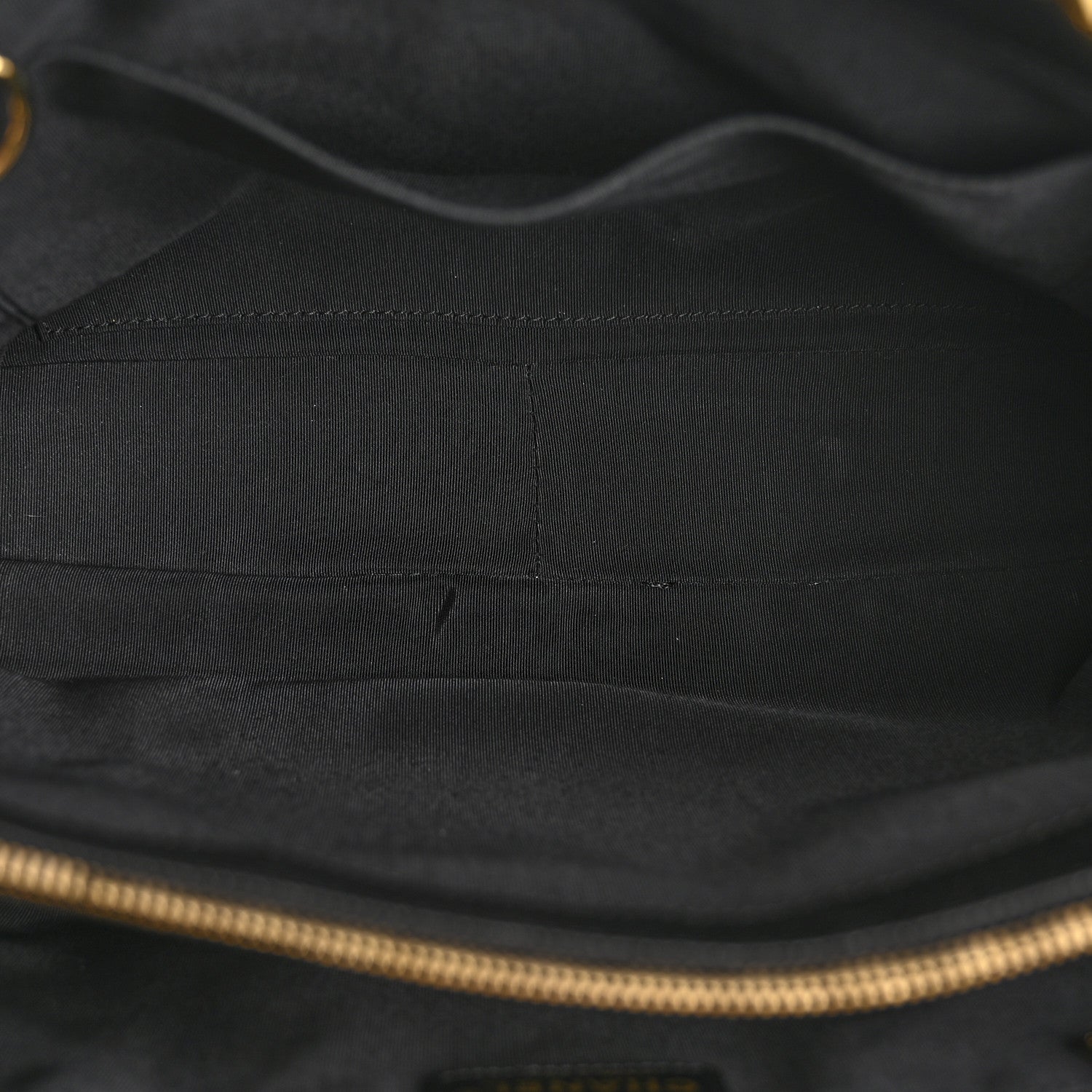 Caviar Quilted Grand Shopping Tote GST Black
