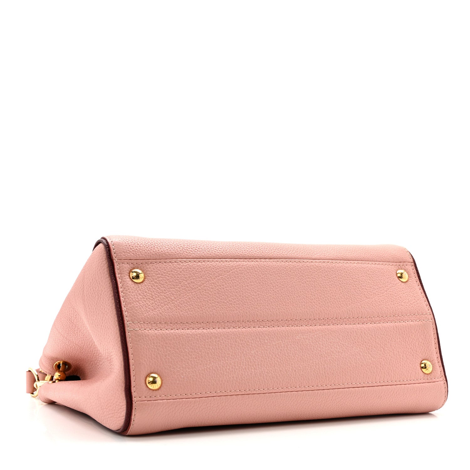 Grained Calfskin Monogram Double V Rose Poudre