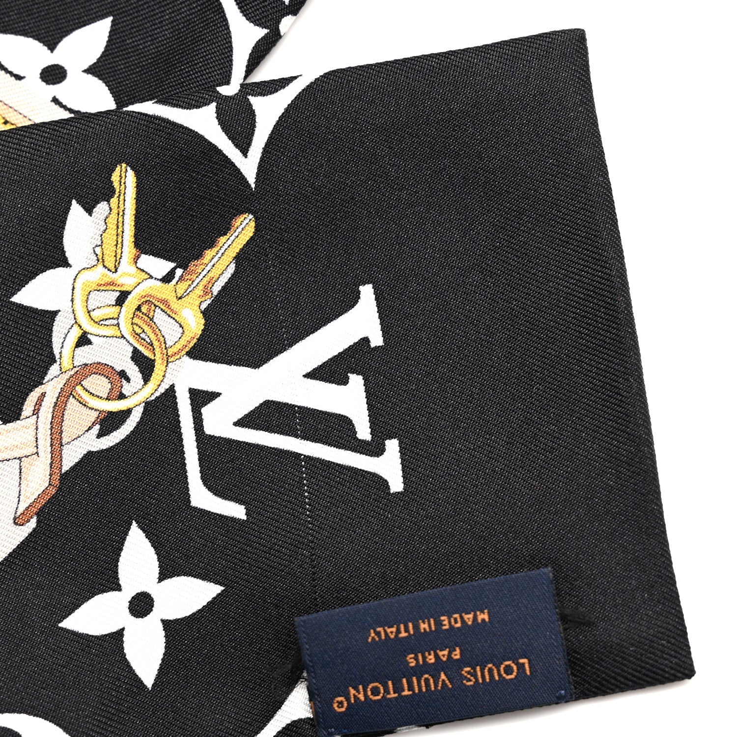 Silk Monogram Confidential Bandeau Black