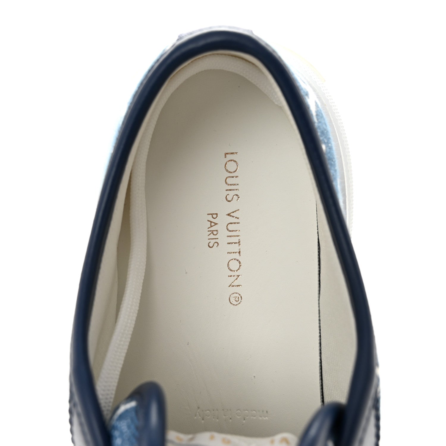 Denim Monogram Squad Sneakers 38.5 Marine