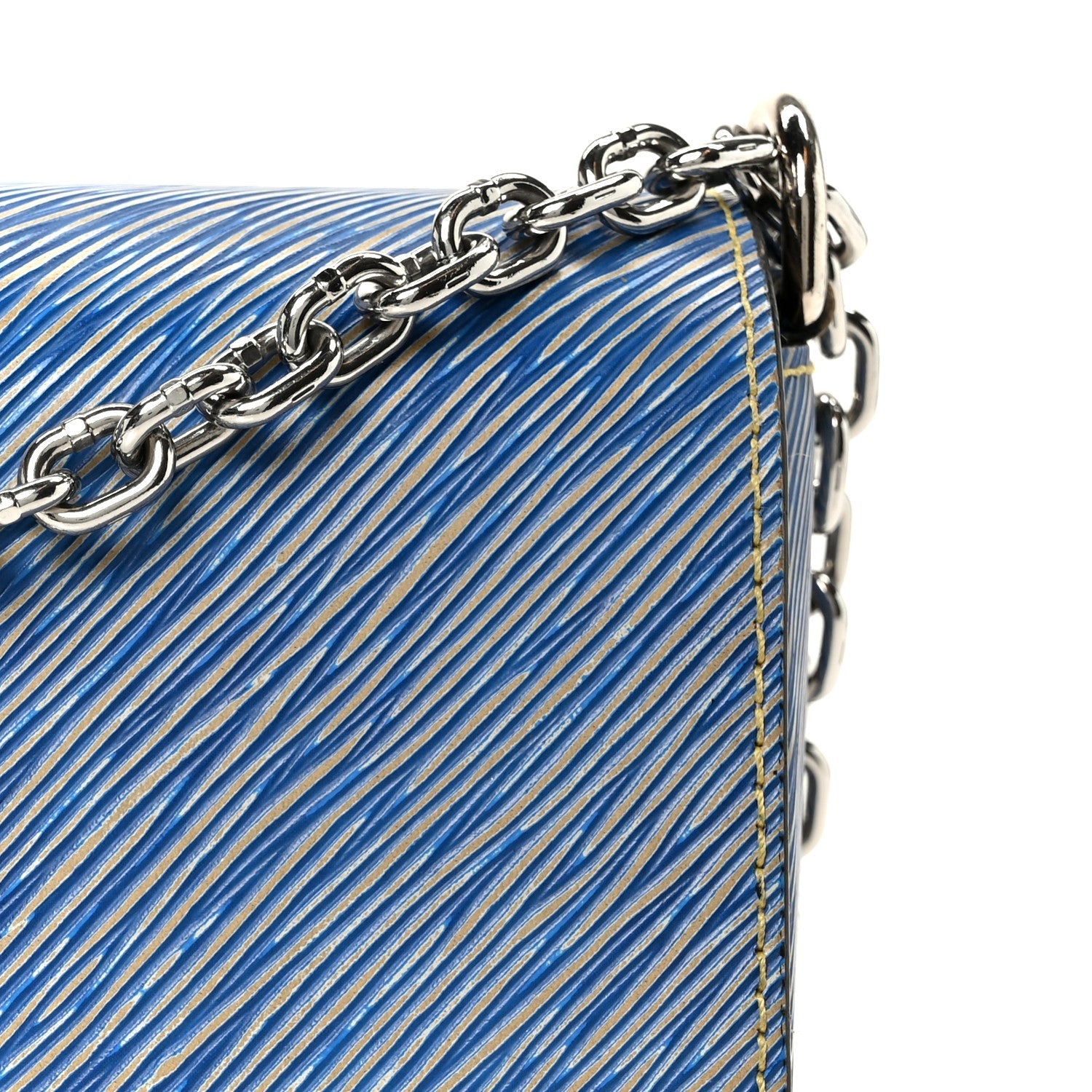 Epi Twist Shoulder Bag MM Denim Light