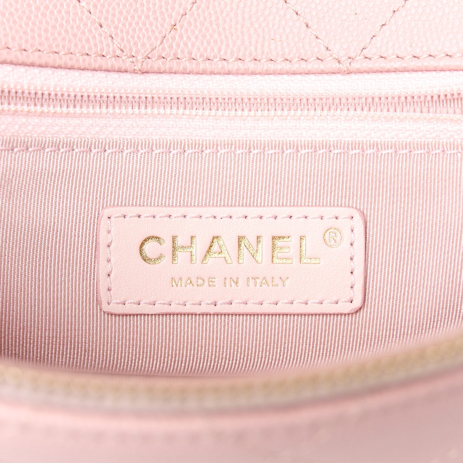 Lambskin Caviar Lovely Chains Flap Shoulder Bag Pink