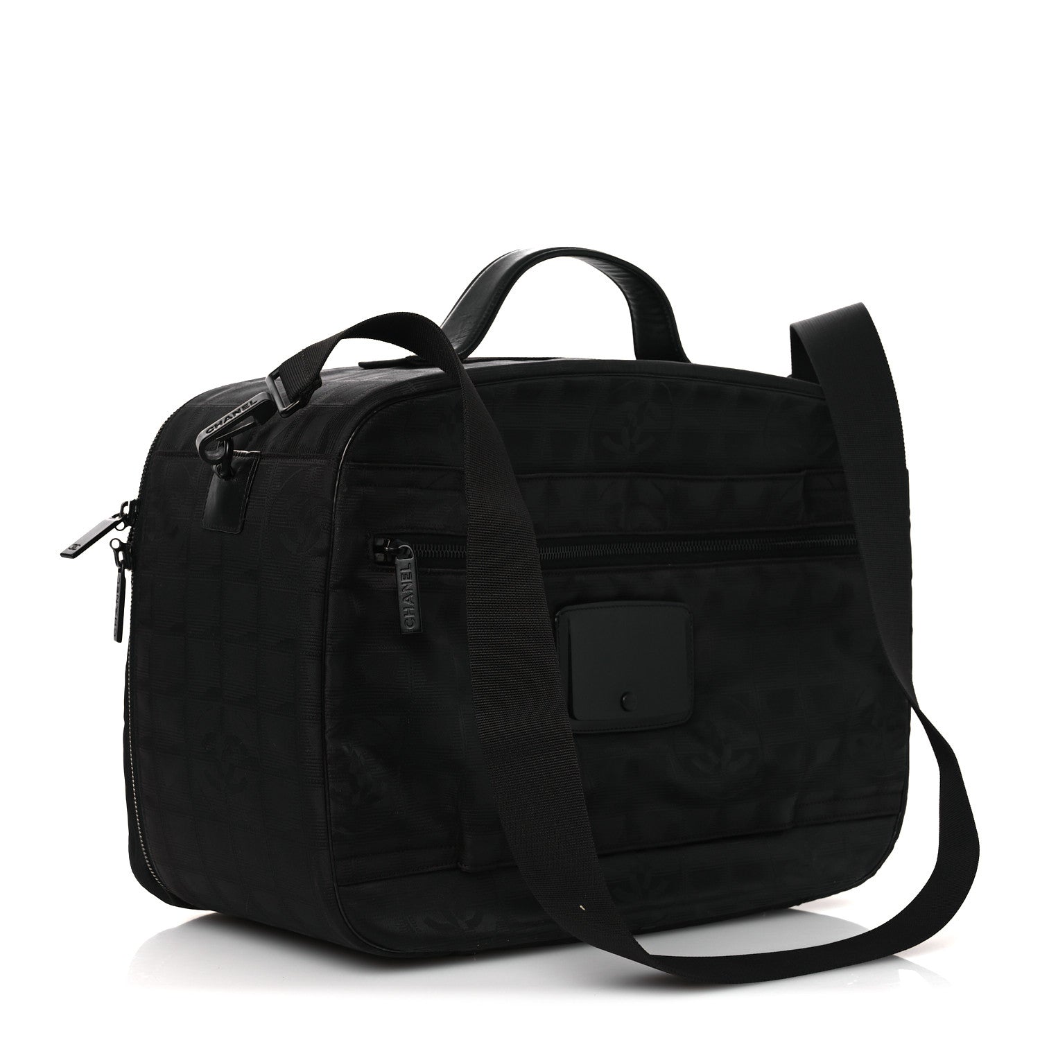 Nylon Travel Shoulder Bag Black