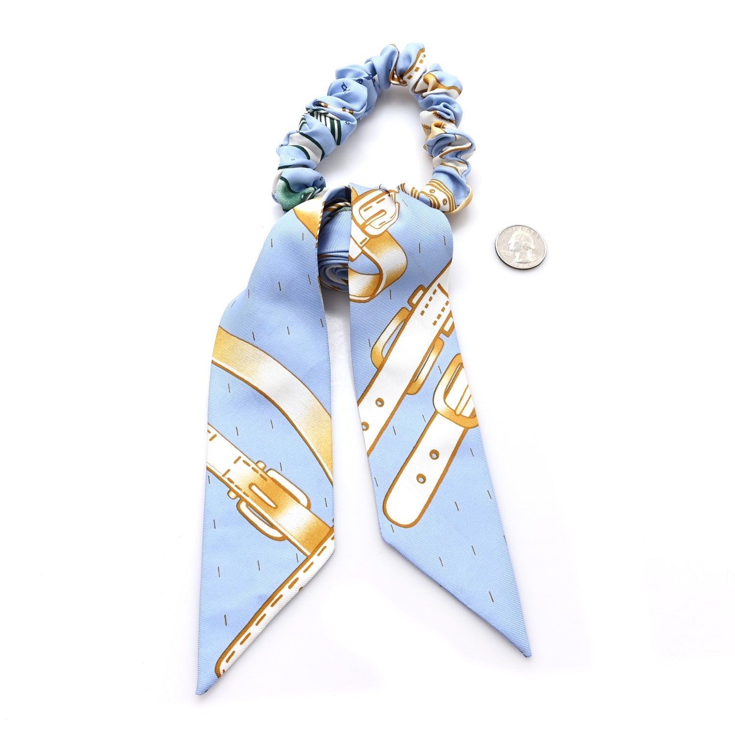 Silk Blla A L'Ombre Des Chouchou Scrunchie Blue