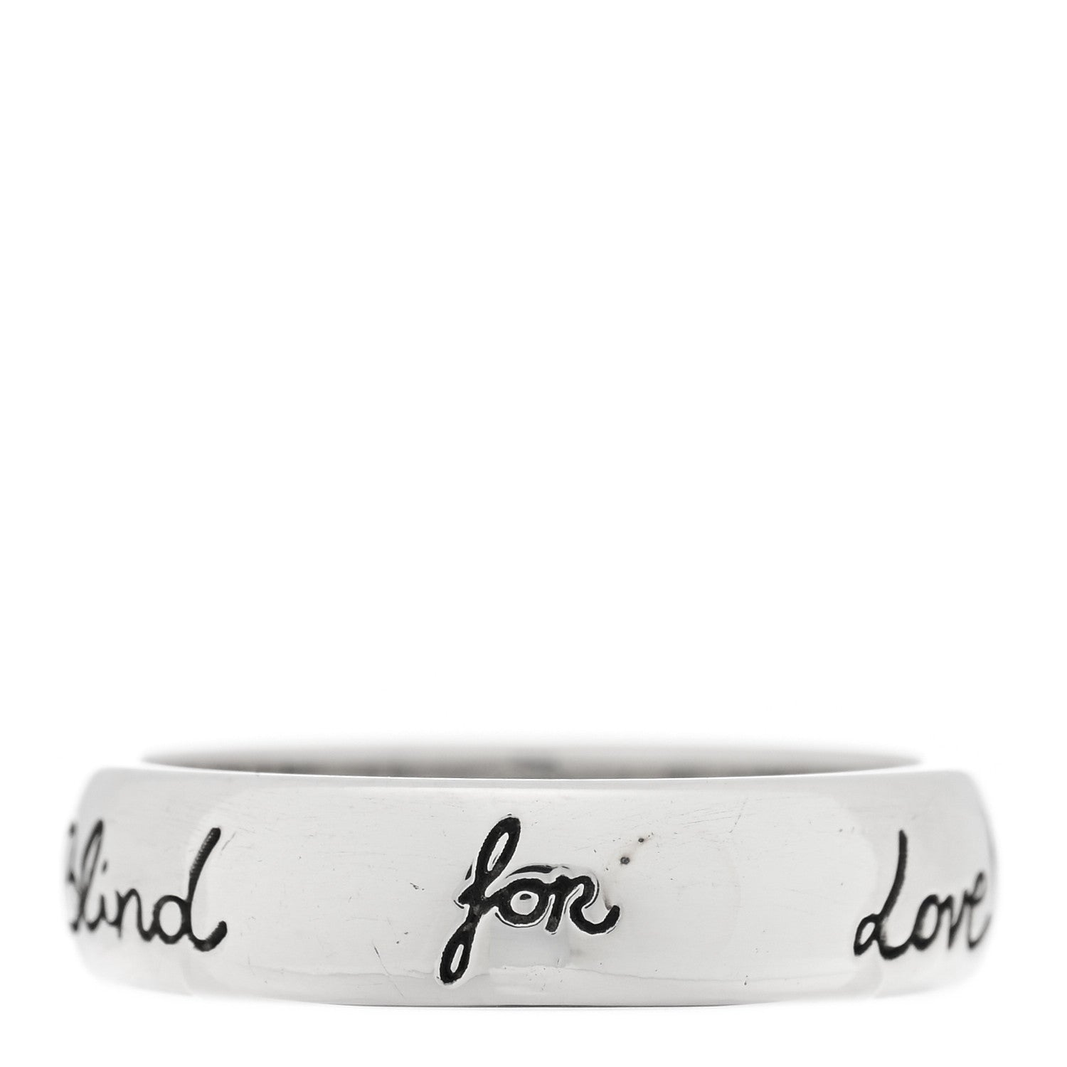 Sterling Silver Blind for Love Band Ring 55 7.25