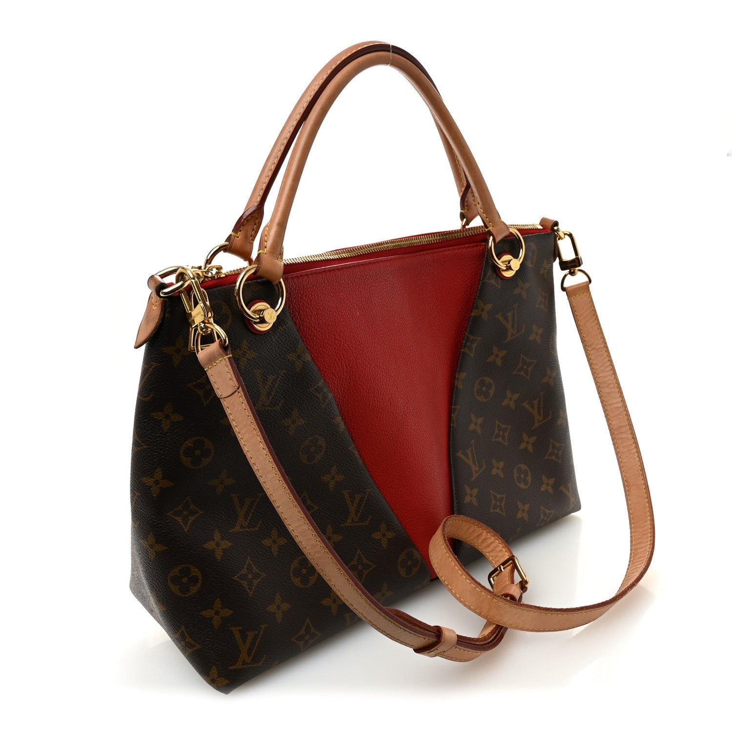 Monogram V Tote MM Cherry