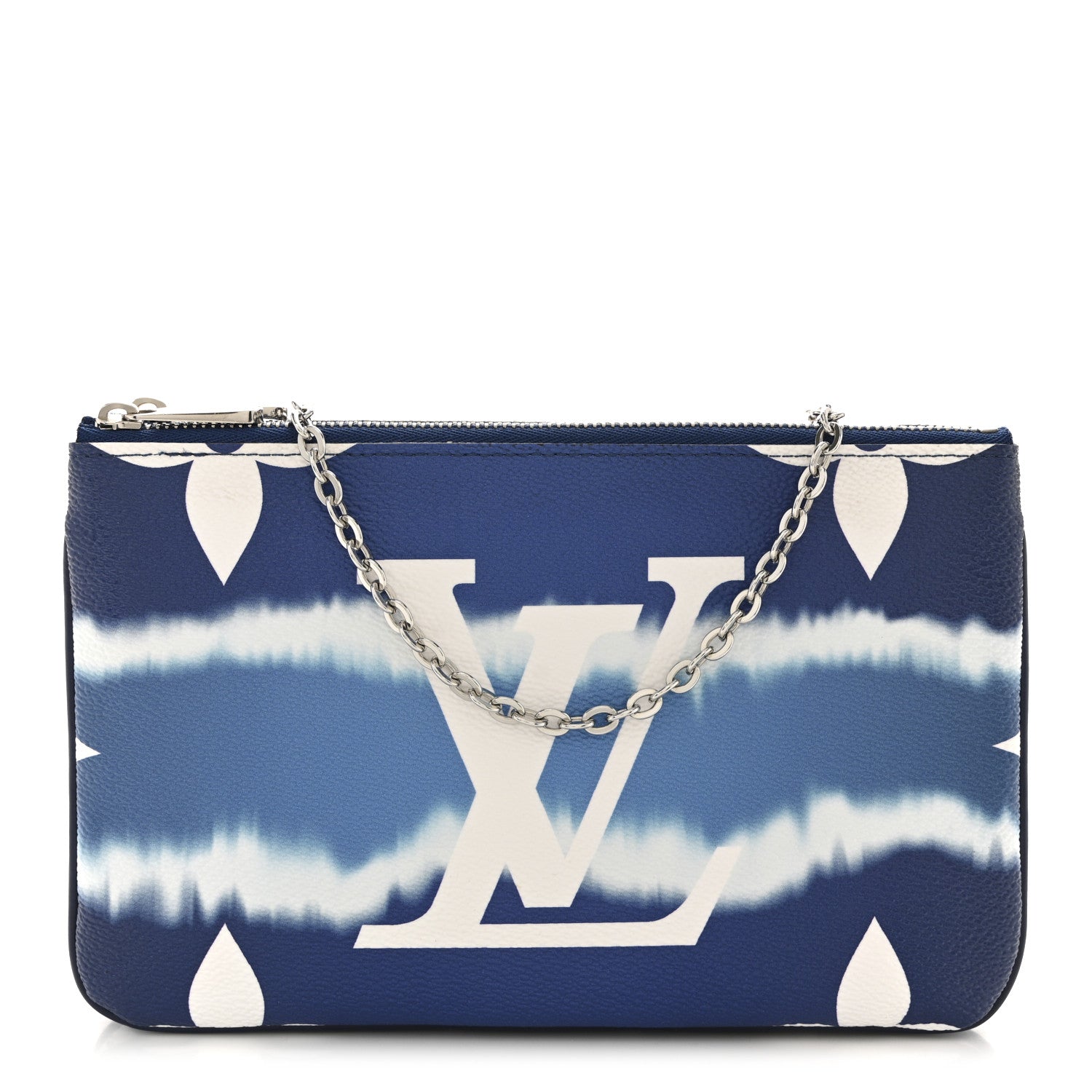 Monogram Giant Escale Double Zip Pochette Blue