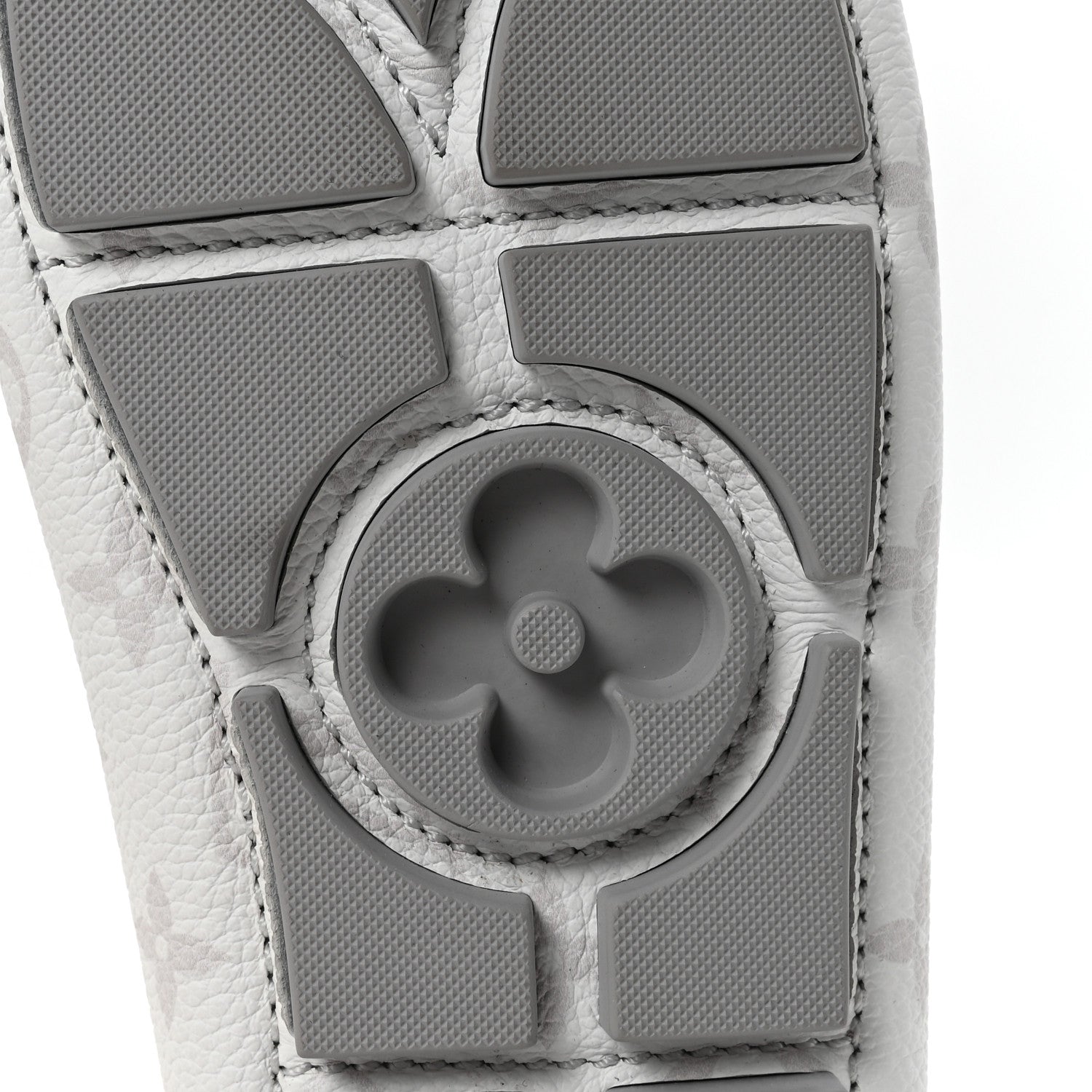 Monogram LV Driver Moccasin Loafers 7.5 White