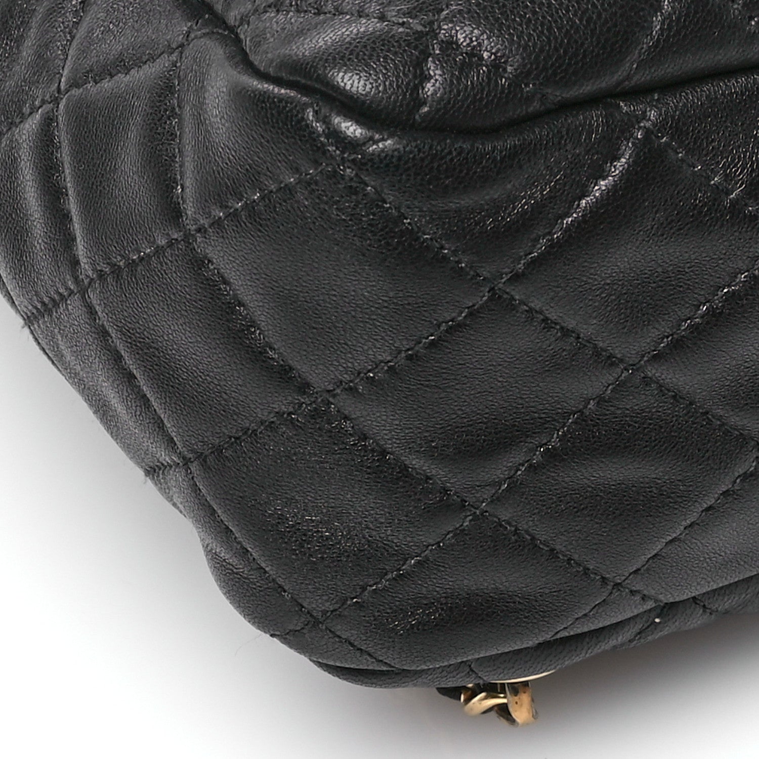 Lambskin Quilted Large In Seoul Backpack Black