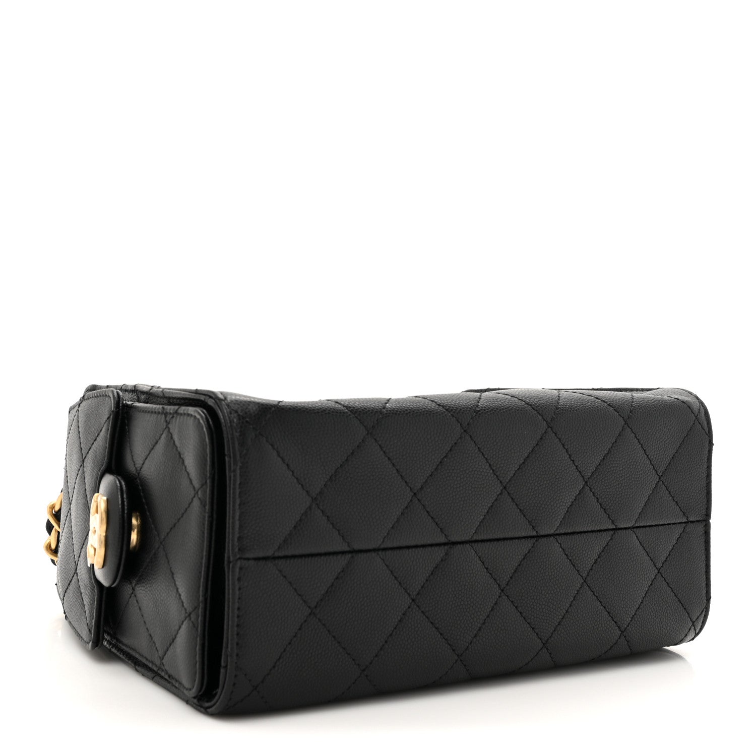 Caviar Quilted Mini Chanel 25 Handbag Black