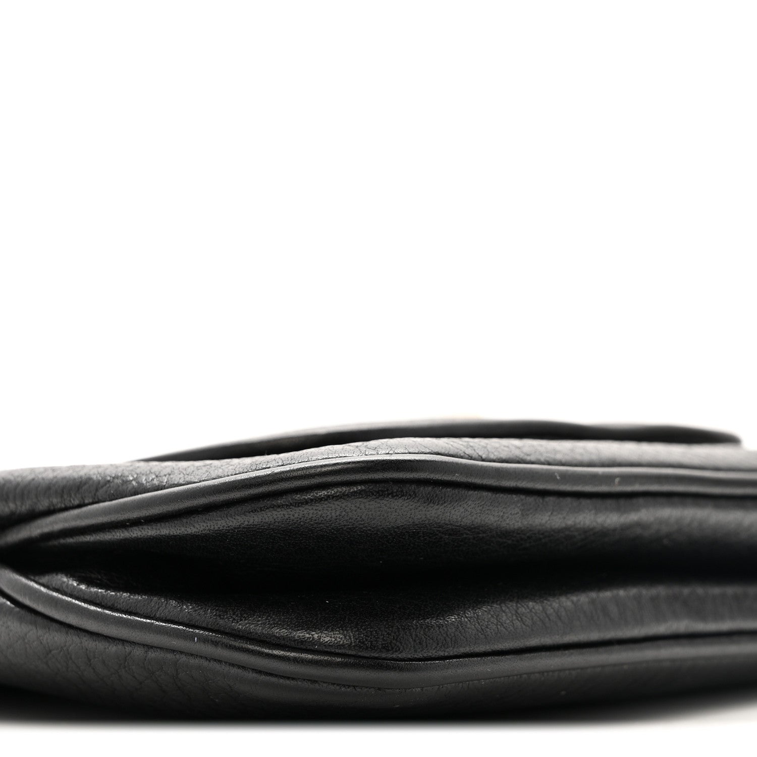 Pebbled Calfskin Small 1973 Chain Shoulder Bag Black