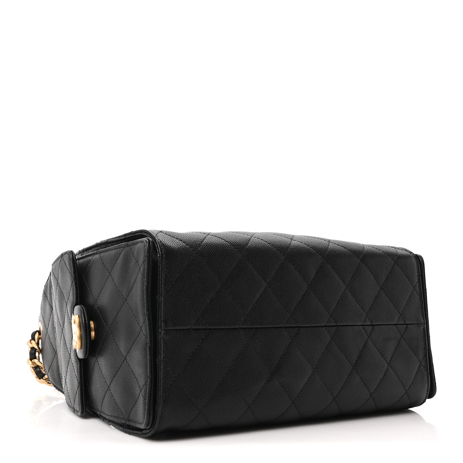 Caviar Quilted Small Chanel 25 Handbag Black