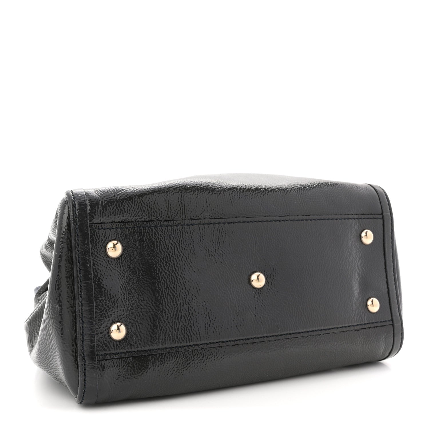Vernice Naplack Small Soho Shoulder Bag Uniform Blue