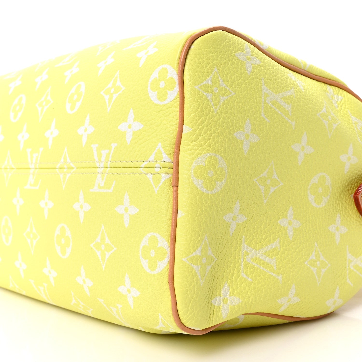 Calfskin Monogram Speedy P9 Bandouliere 25 Lemonade Yellow