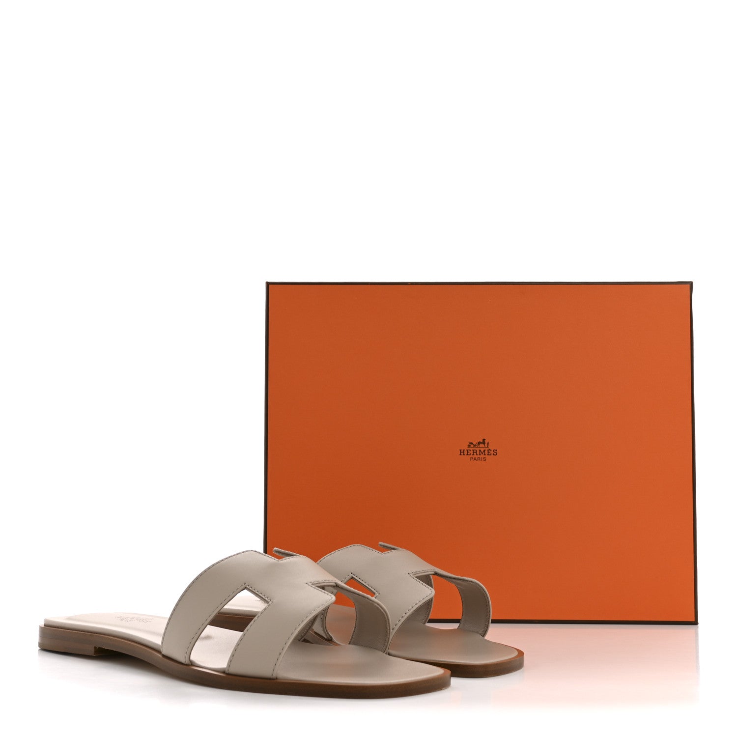 Box Calfskin Oran Sandals 39 Beige Nomade 39
