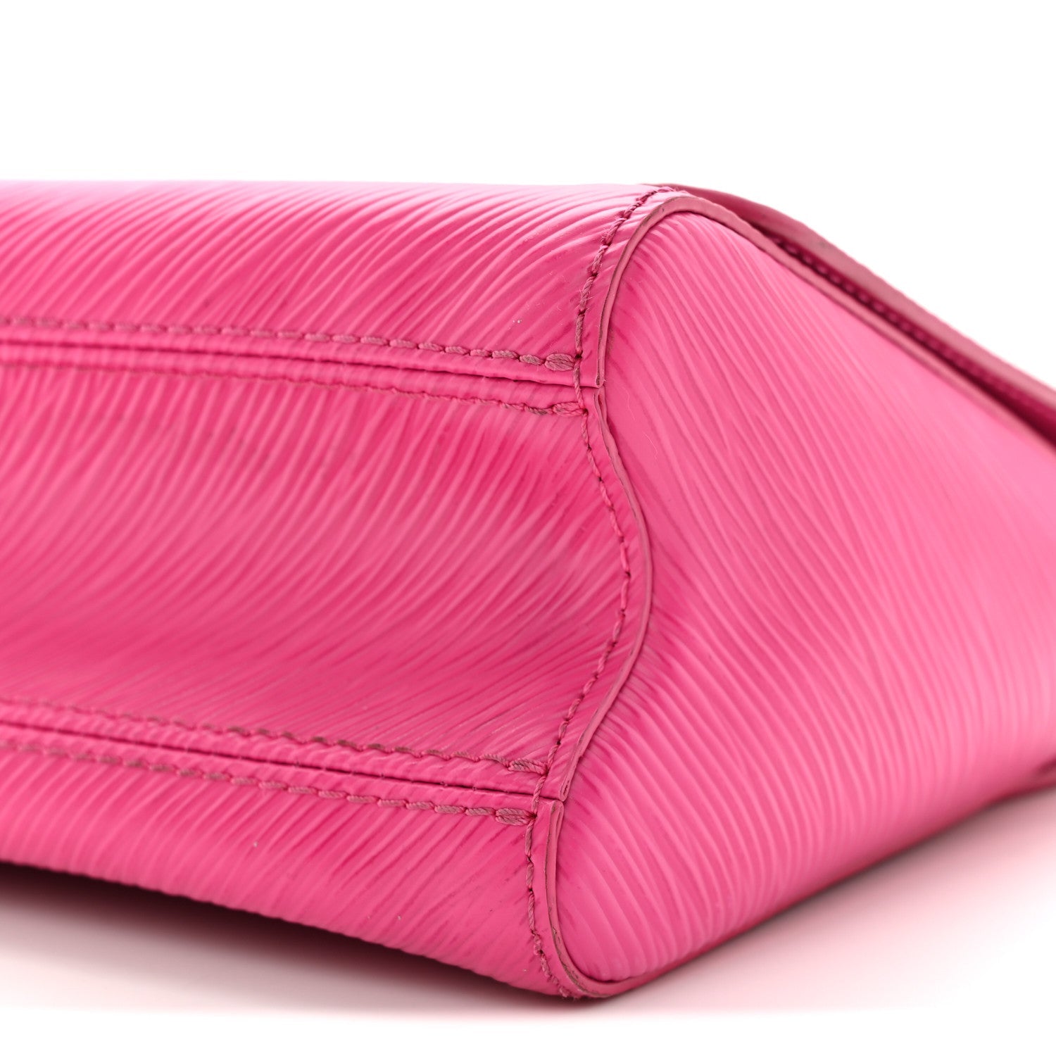 Epi Twist Braided Chain Shoulder Bag PM Rose Miami Pink