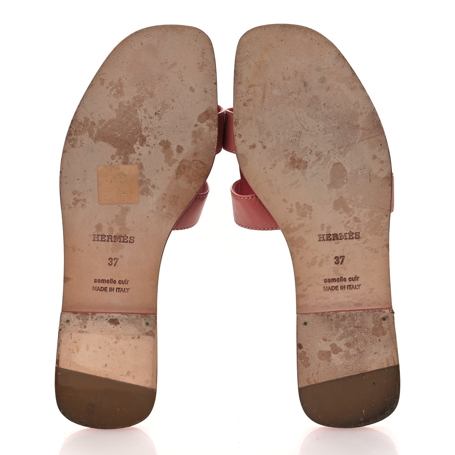 Goatskin Oran Sandals 37 Rouge Blush