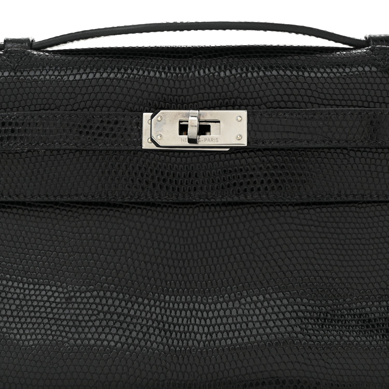 Lizard Kelly Pochette Clutch Black