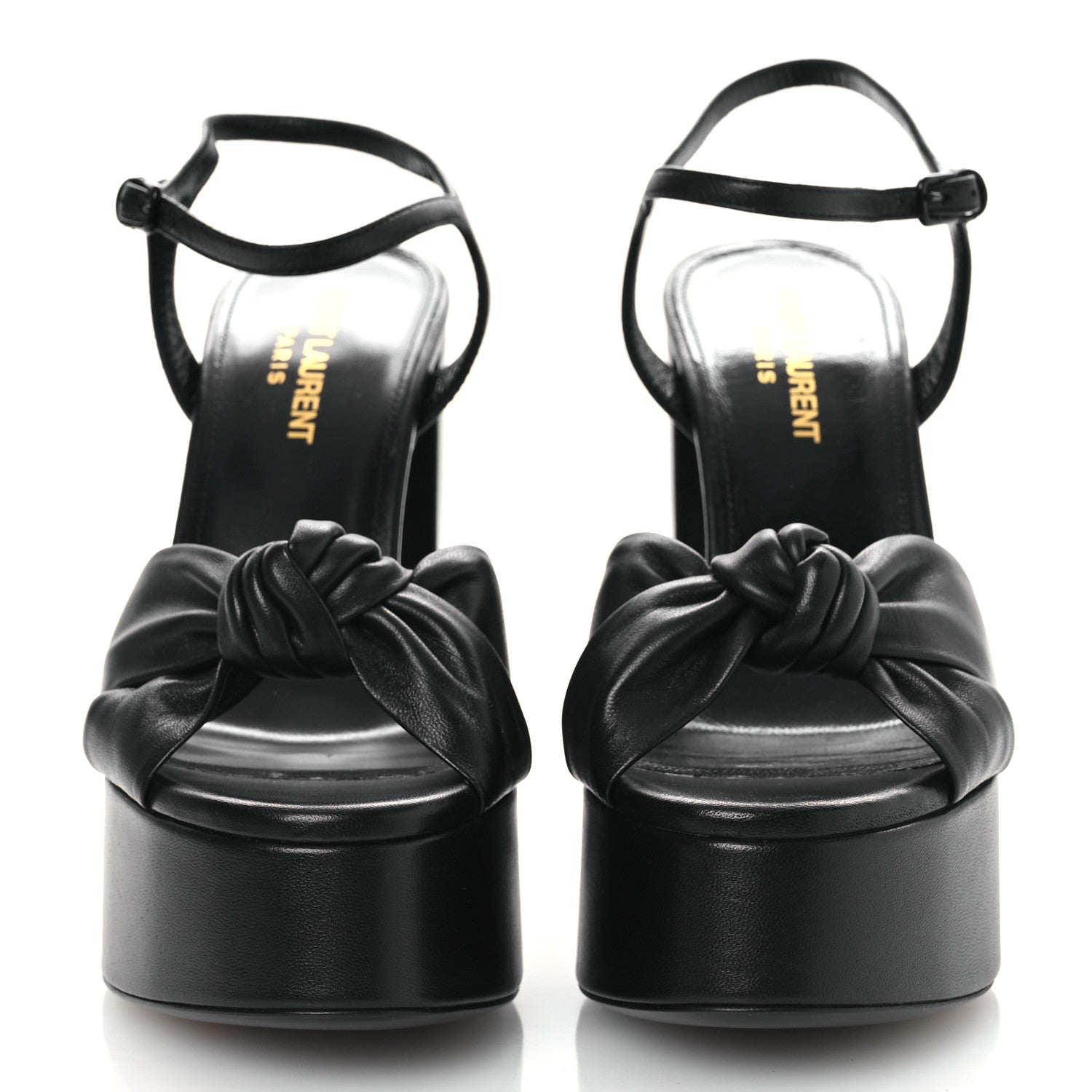 Vendome Bianca 85 Platform Sandals 36.5 Black