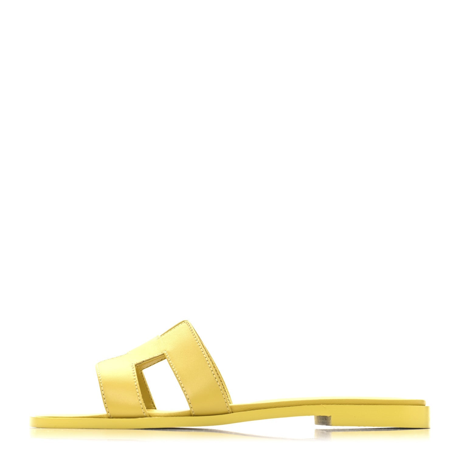Box Calfskin Oran Sandals 36.5 Jaune Citron