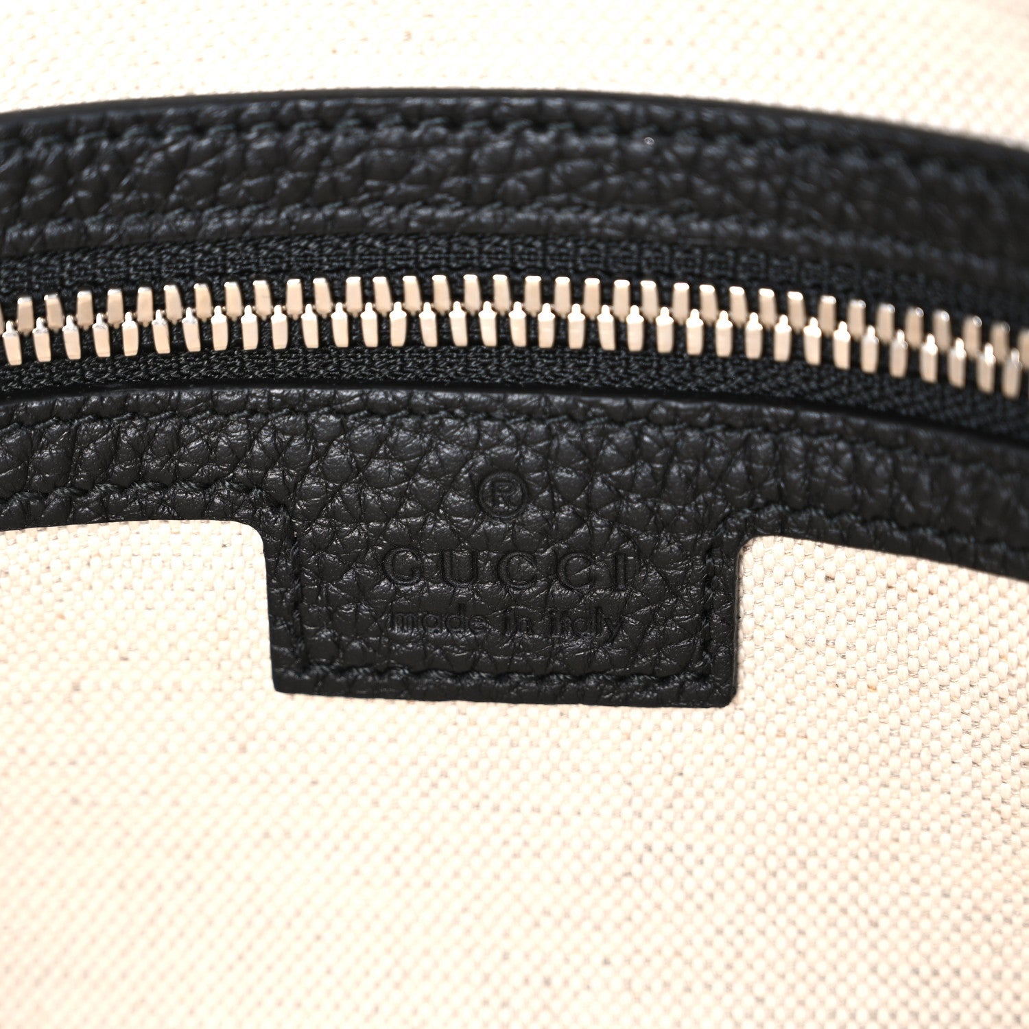 Piuma Calfskin Jumbo GG Embossed Medium Wristlet Messenger Bag Black