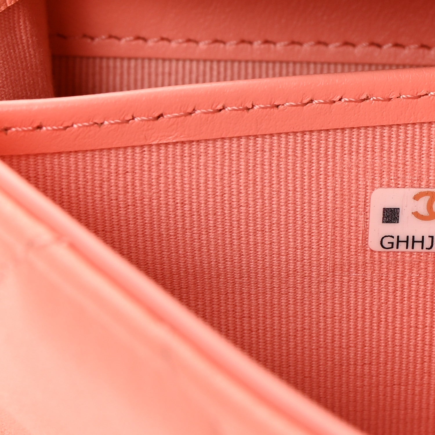 Lambskin Quilted Chanel 19 Flap Wallet Light Orange