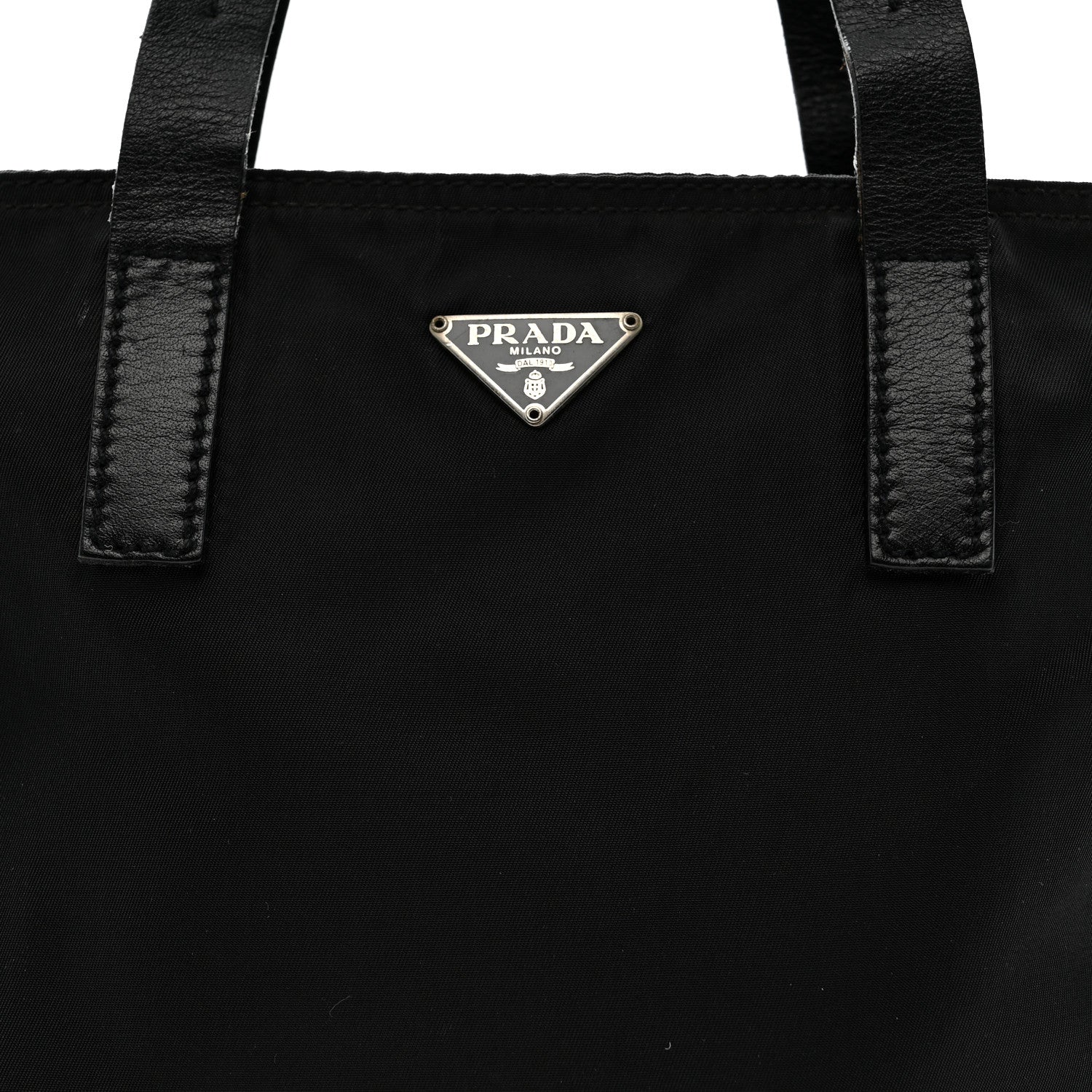 Tessuto Nylon Mini Shopping Tote Black