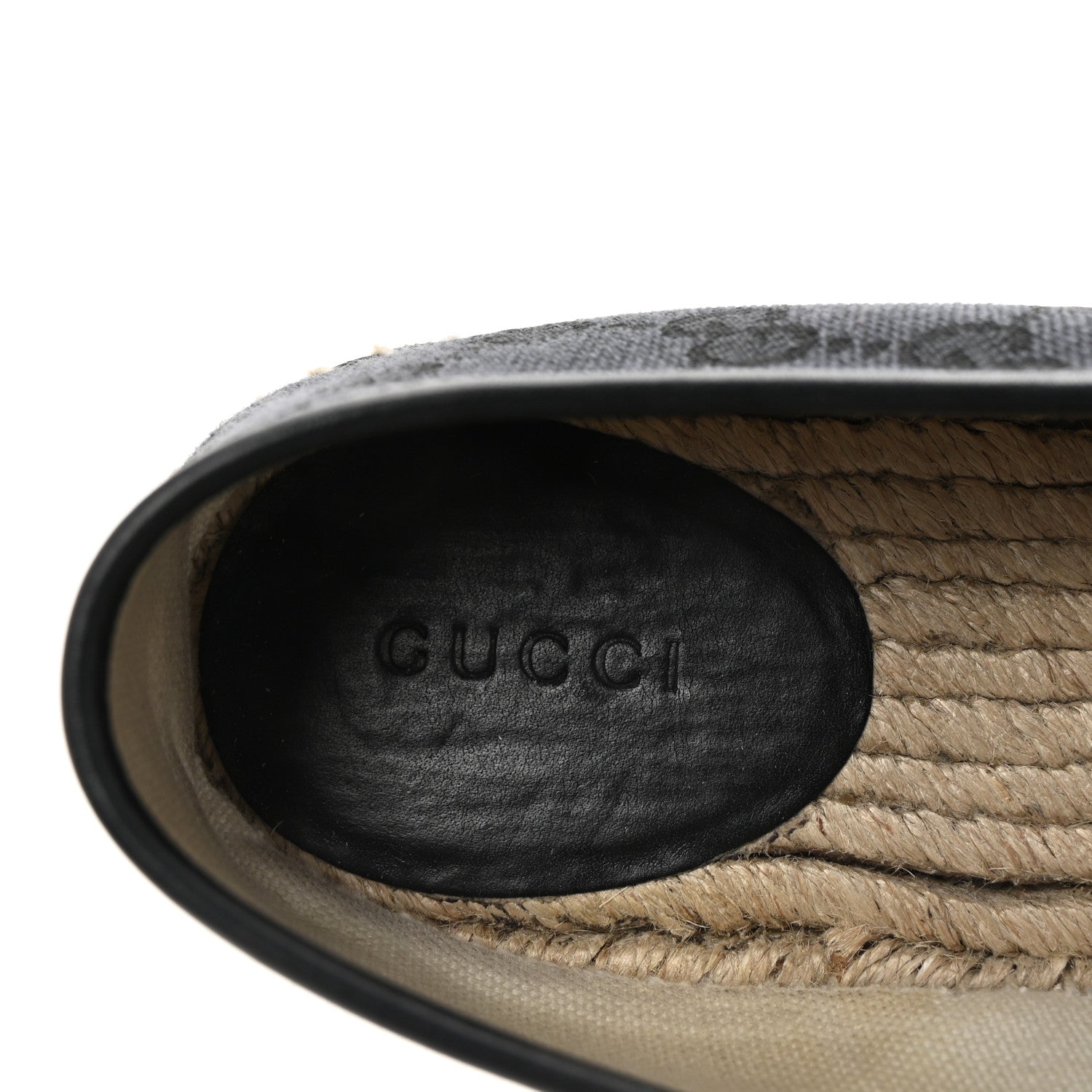 Monogram Espadrilles 38 Black