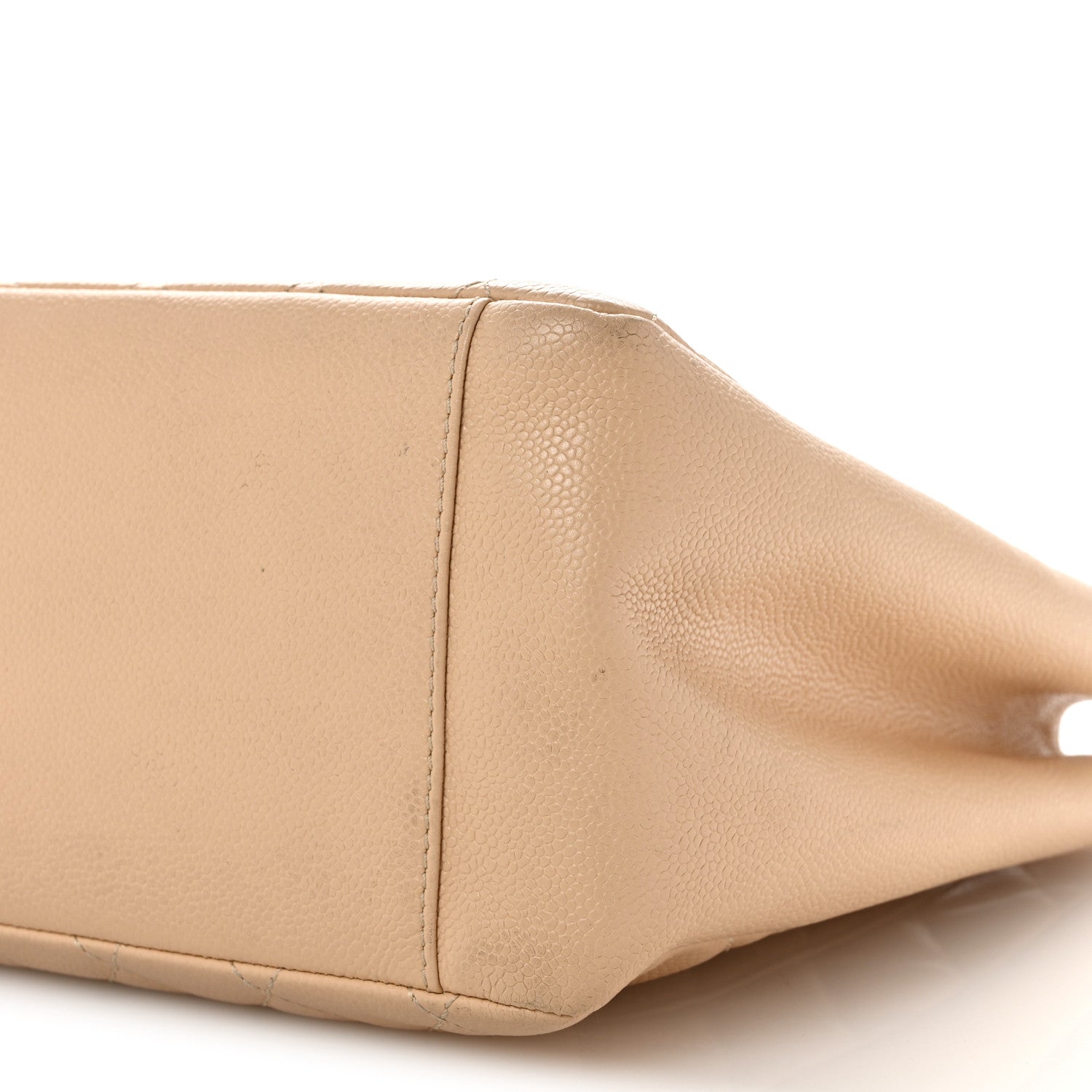 Caviar Quilted Grand Shopping Tote GST Beige Clair