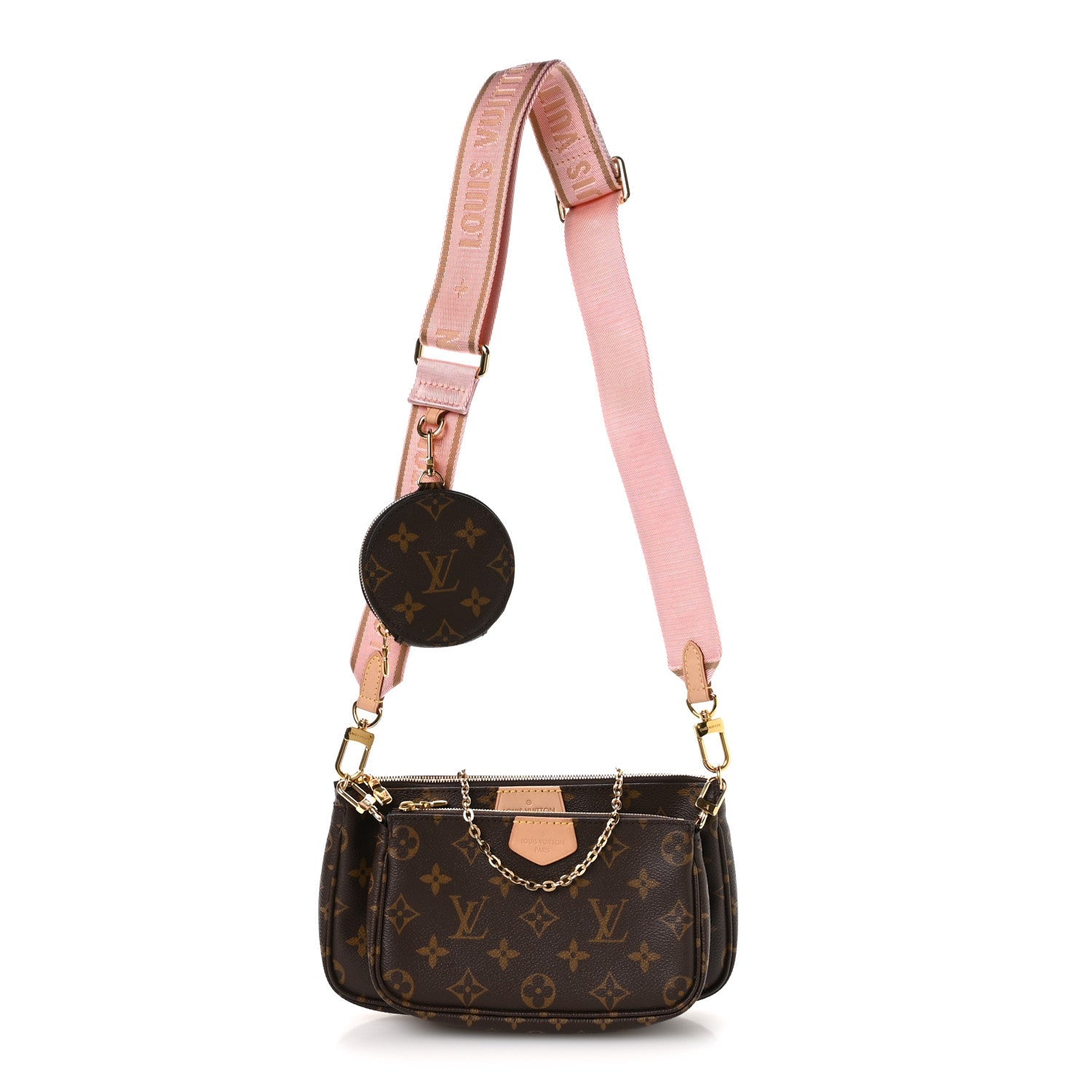 Monogram Multi Pochette Accessories Rose Clair