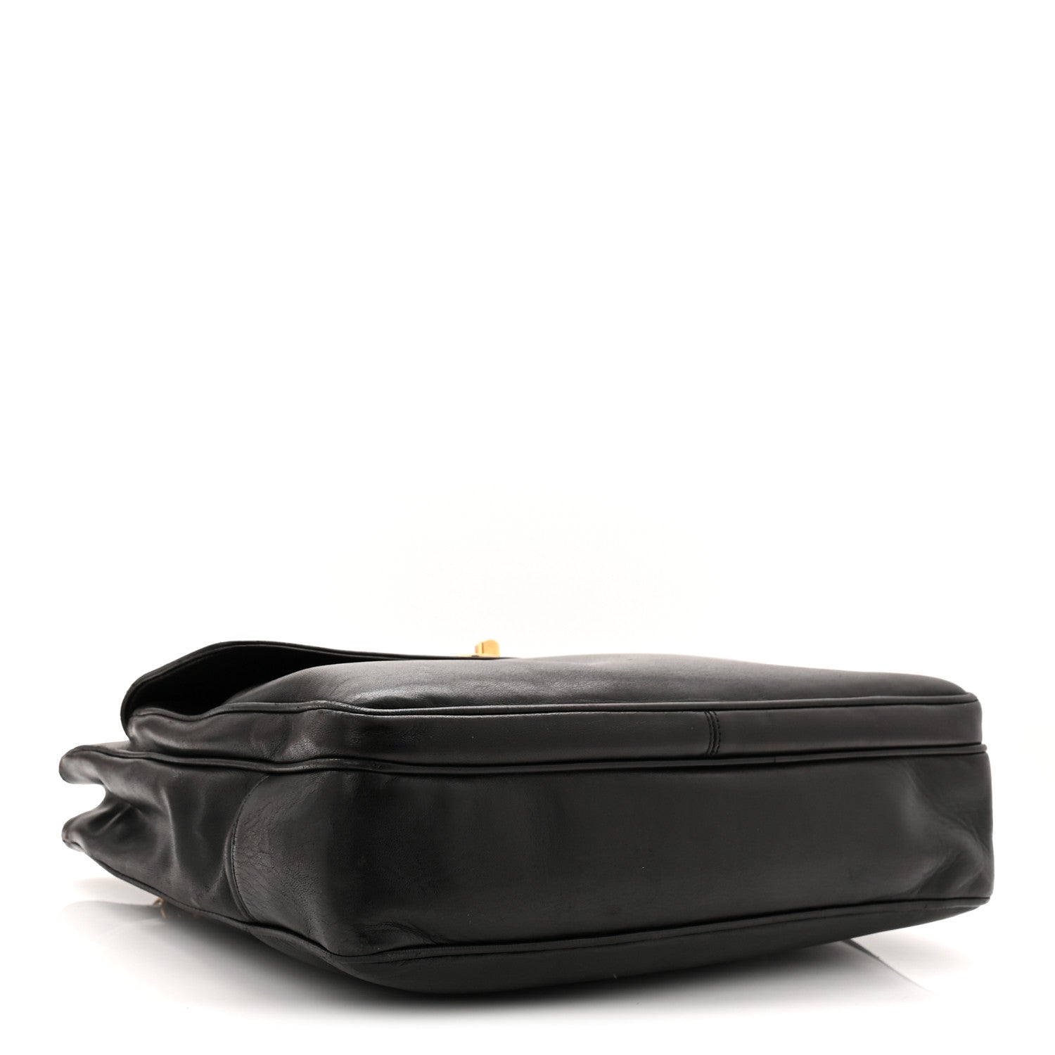 Lambskin CC Flap Shopping Tote Black