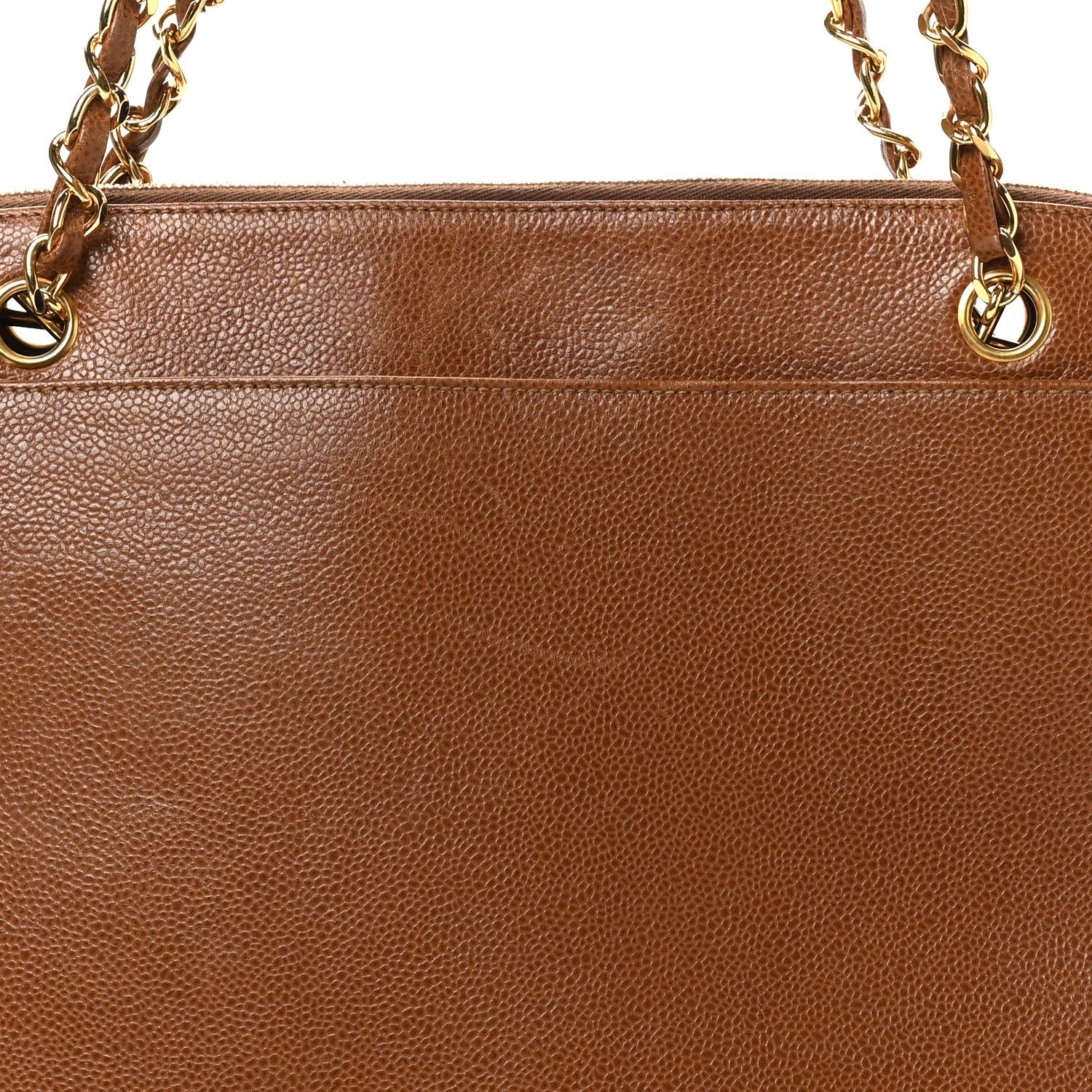 Caviar CC Shoulder Bag Brown