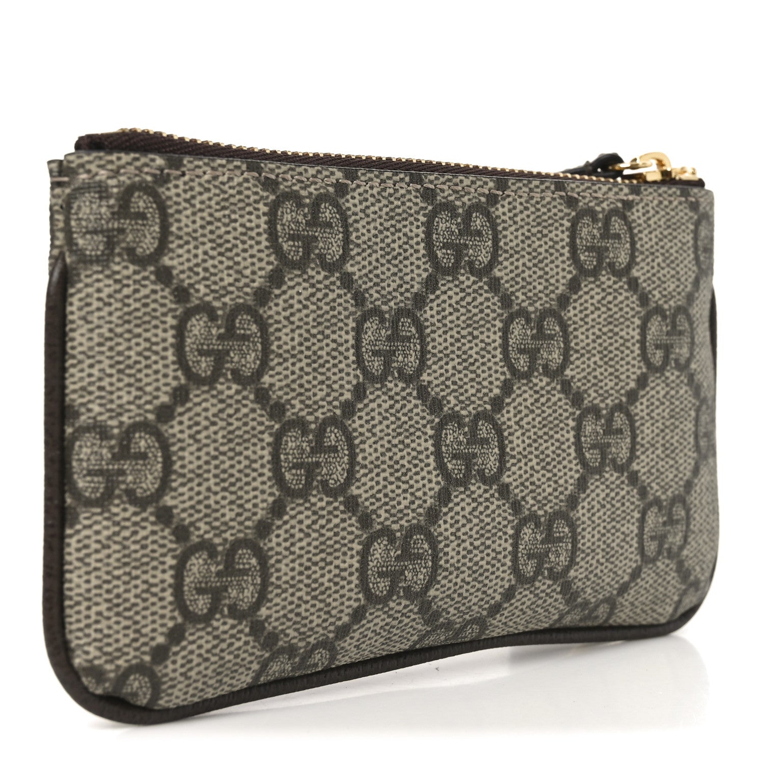 GG Supreme Monogram Key Case Brown