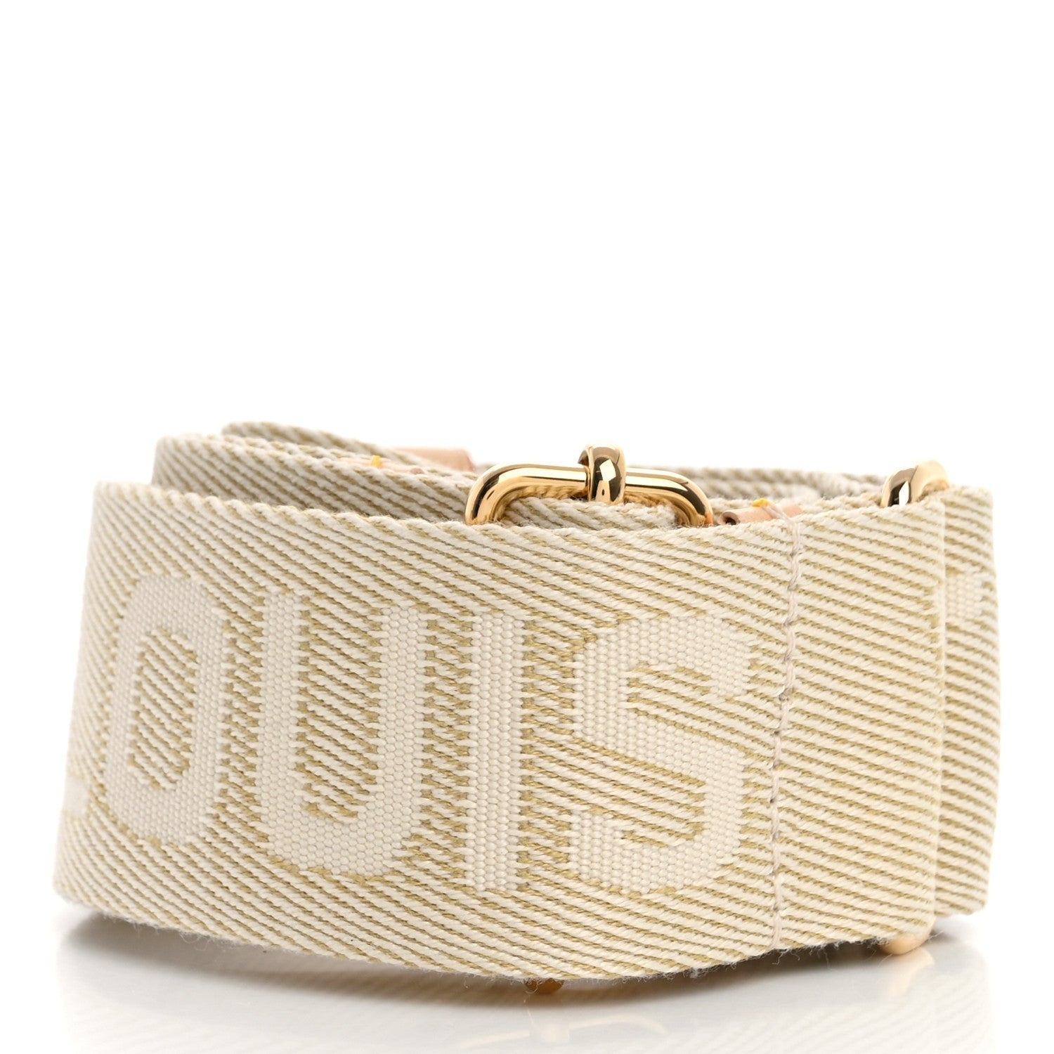 Jacquard High Rise Shoulder Strap Beige